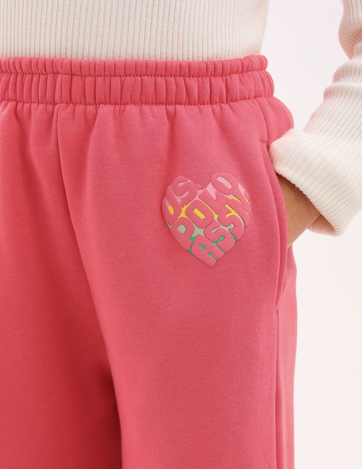 Girls Solid Regular Fit Joggers - Image 7