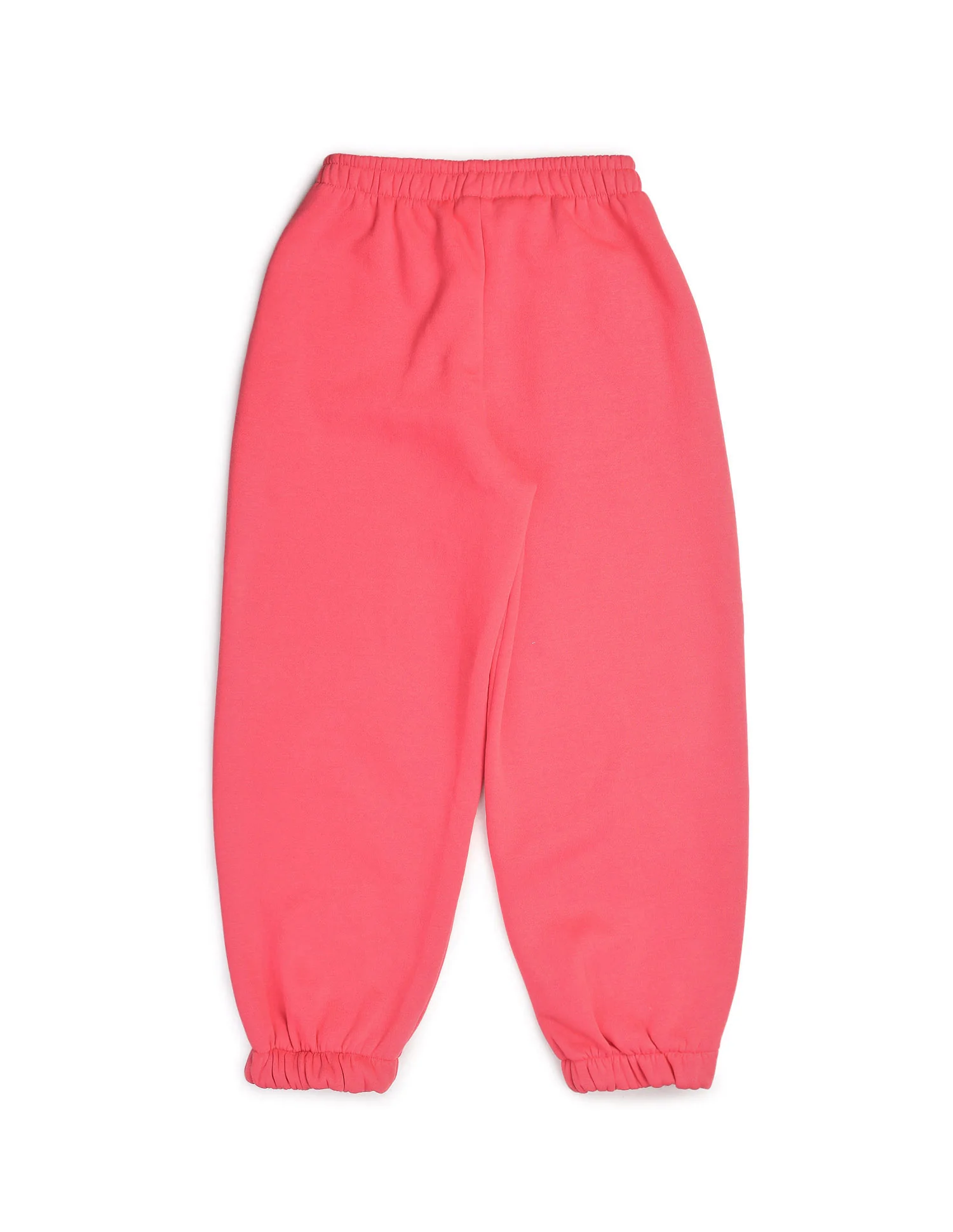 Girls Solid Regular Fit Joggers - Image 9