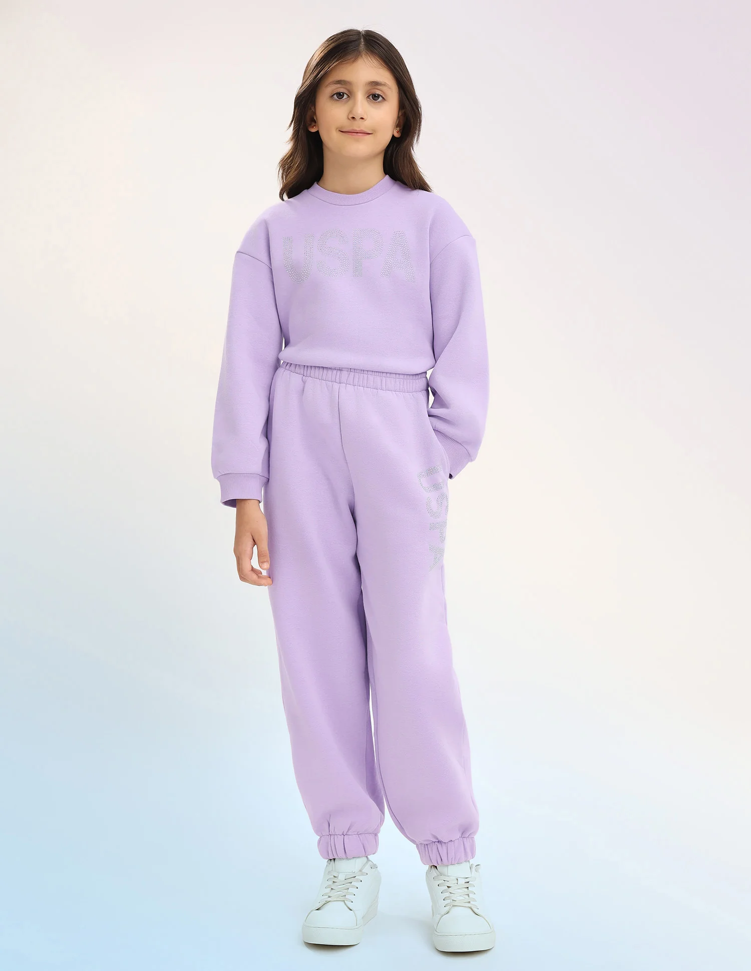 Girls Solid Regular Fit Joggers - Image 3