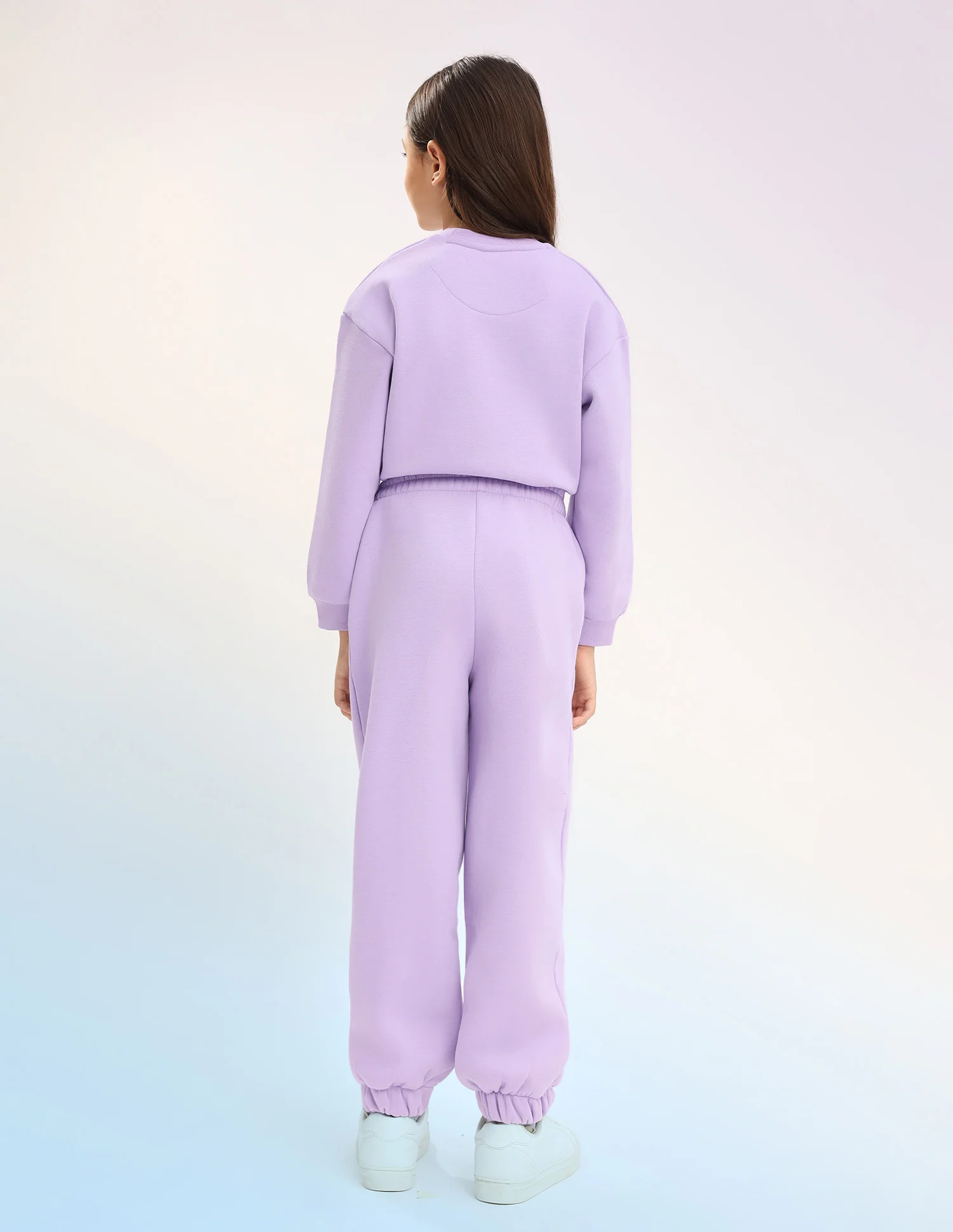 Girls Solid Regular Fit Joggers - Image 5