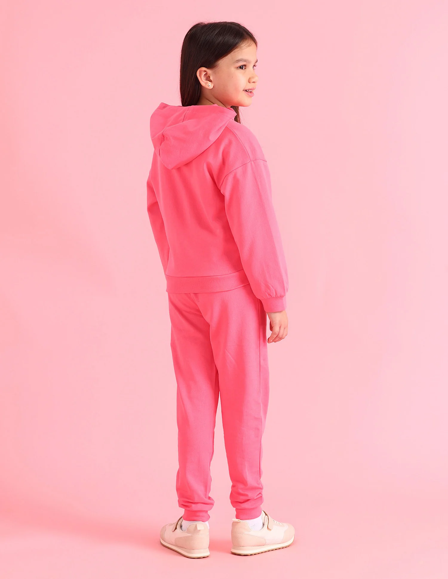 Girls Solid Regular Fit Sweatshirt - Image 4