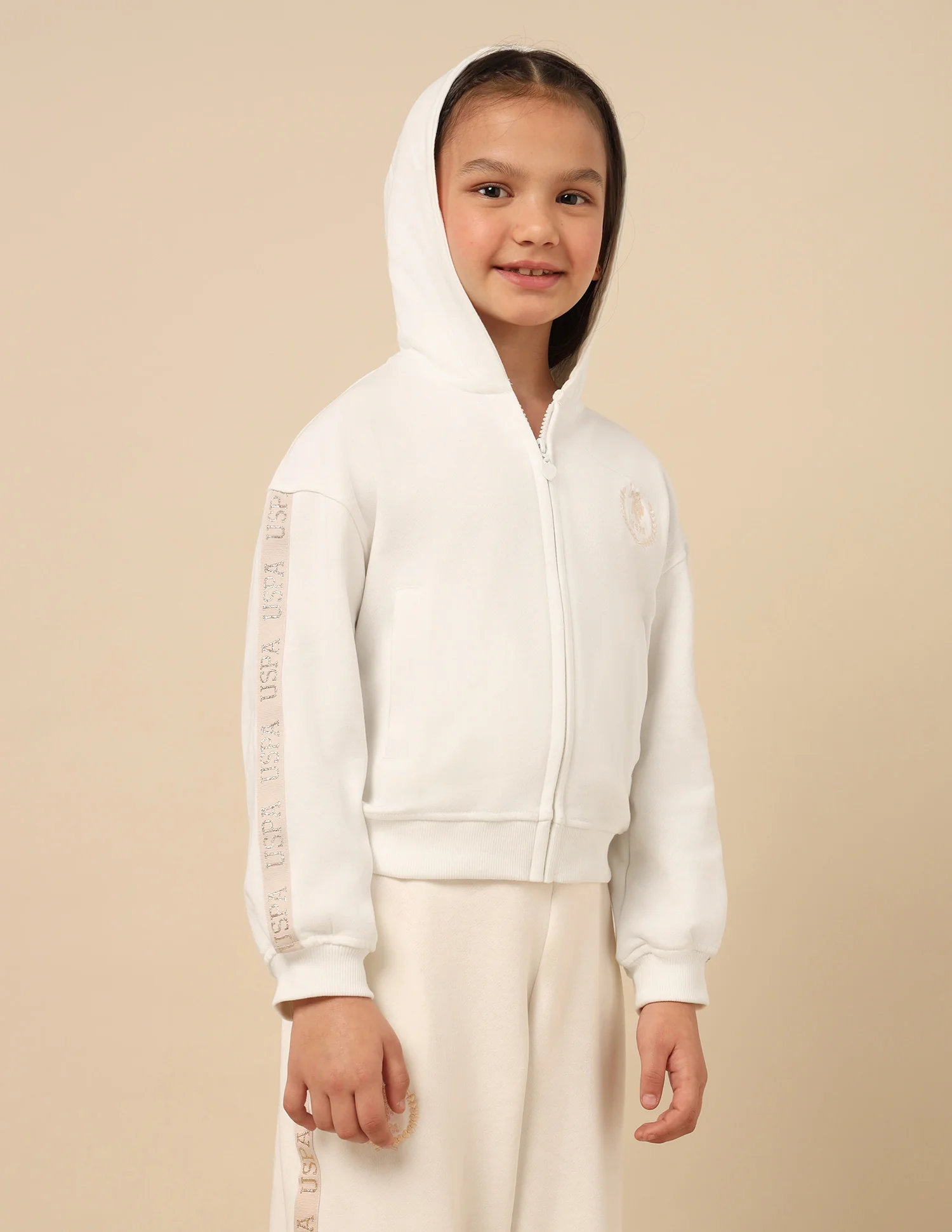 Girls Solid Regular Fit Sweatshirt - Image 4