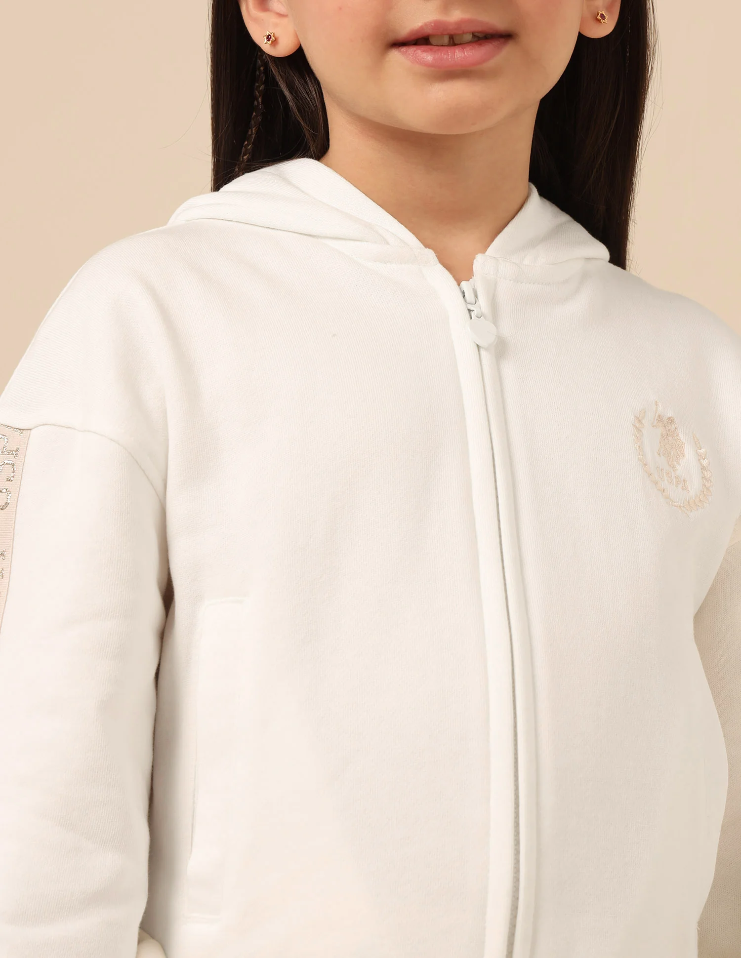 Girls Solid Regular Fit Sweatshirt - Image 7