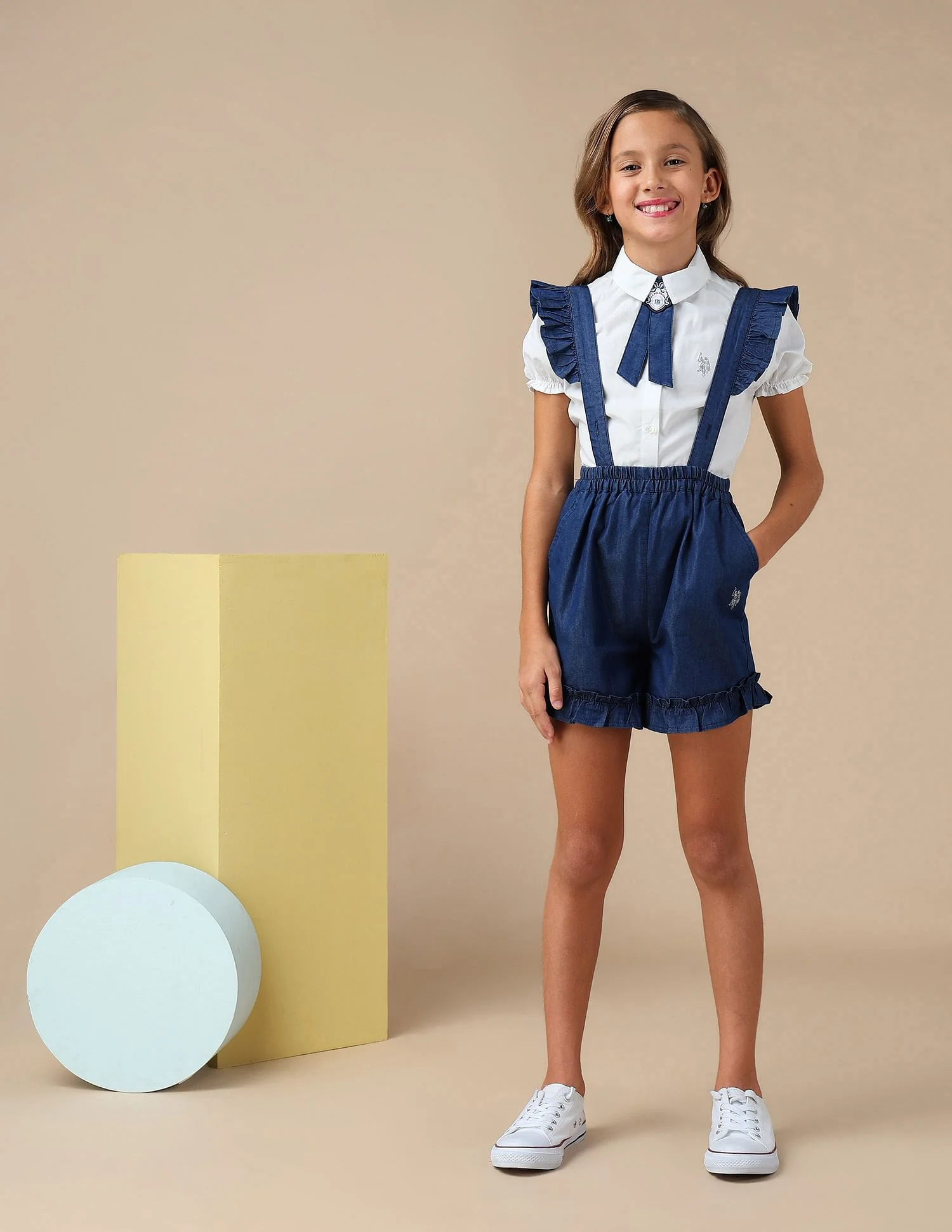 Girls Solid Regular Fit Top - Image 3
