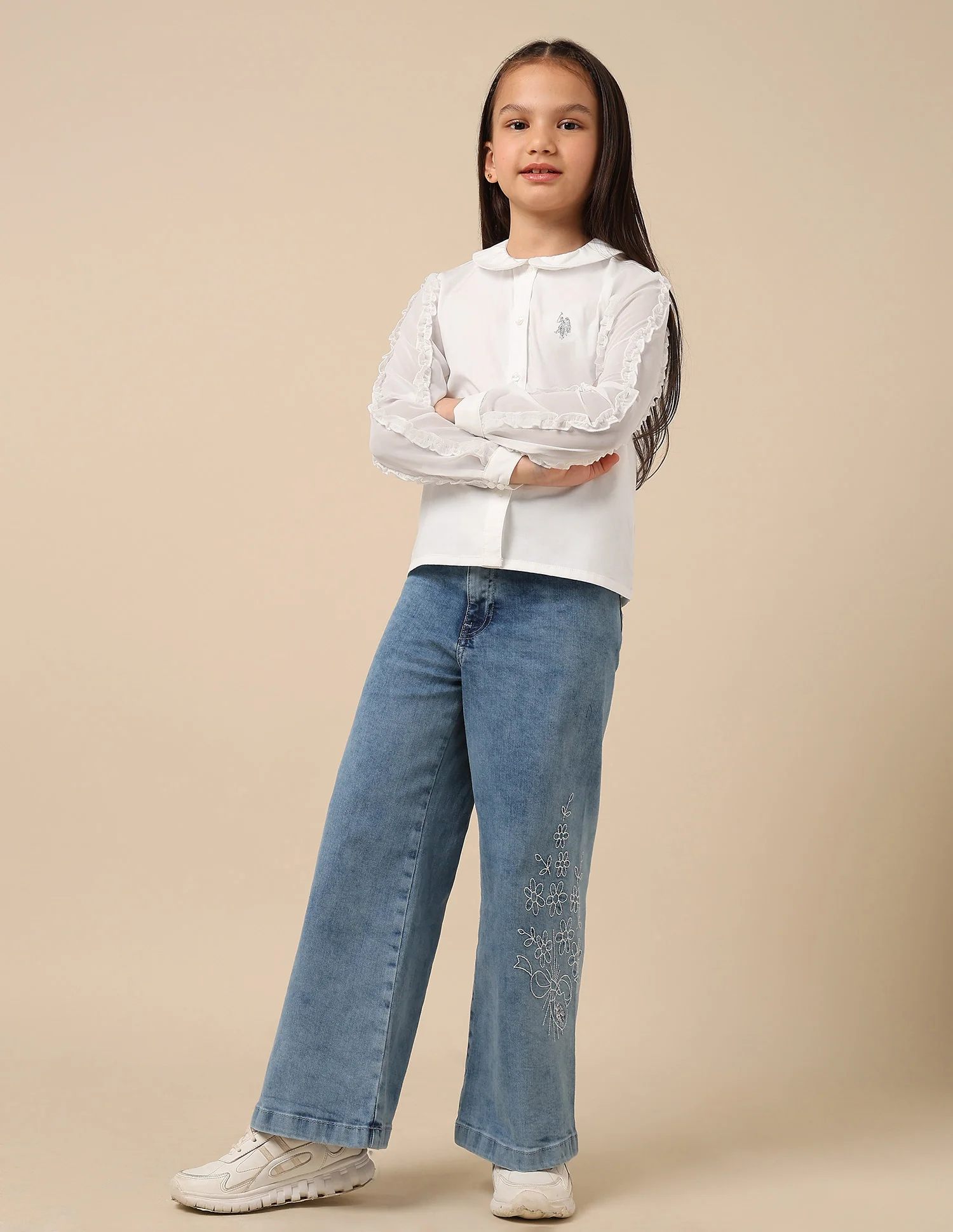 Girls Solid Regular Fit Top - Image 3