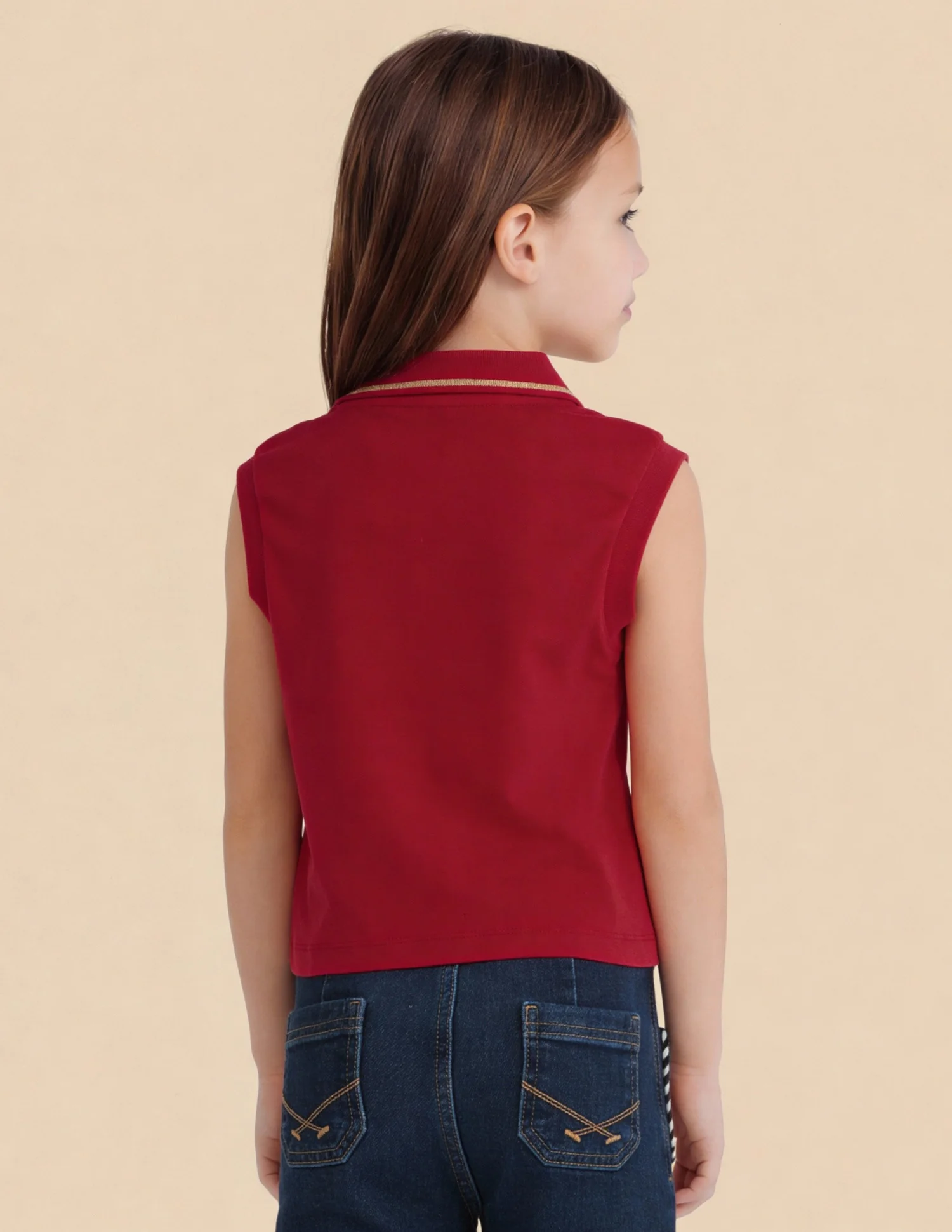 Girls Solid Regular Fit Top - Image 5