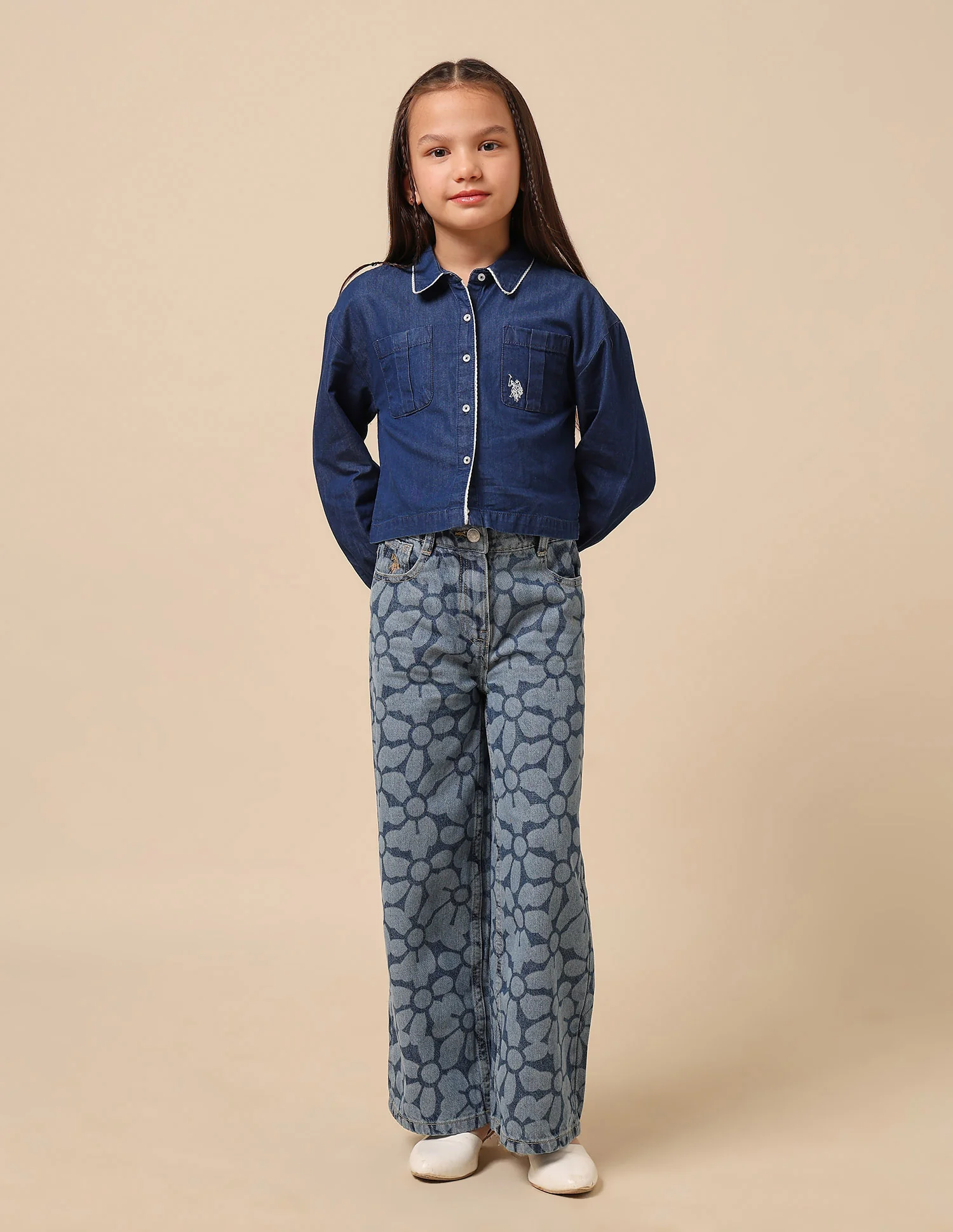 Girls Solid Regular Fit Top - Image 3