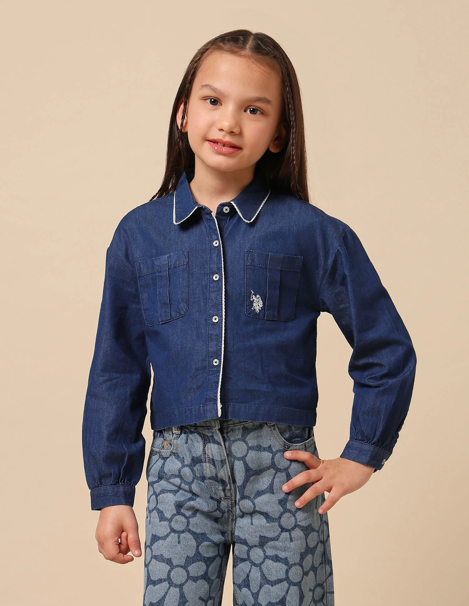 Girls Solid Regular Fit Top - Image 6
