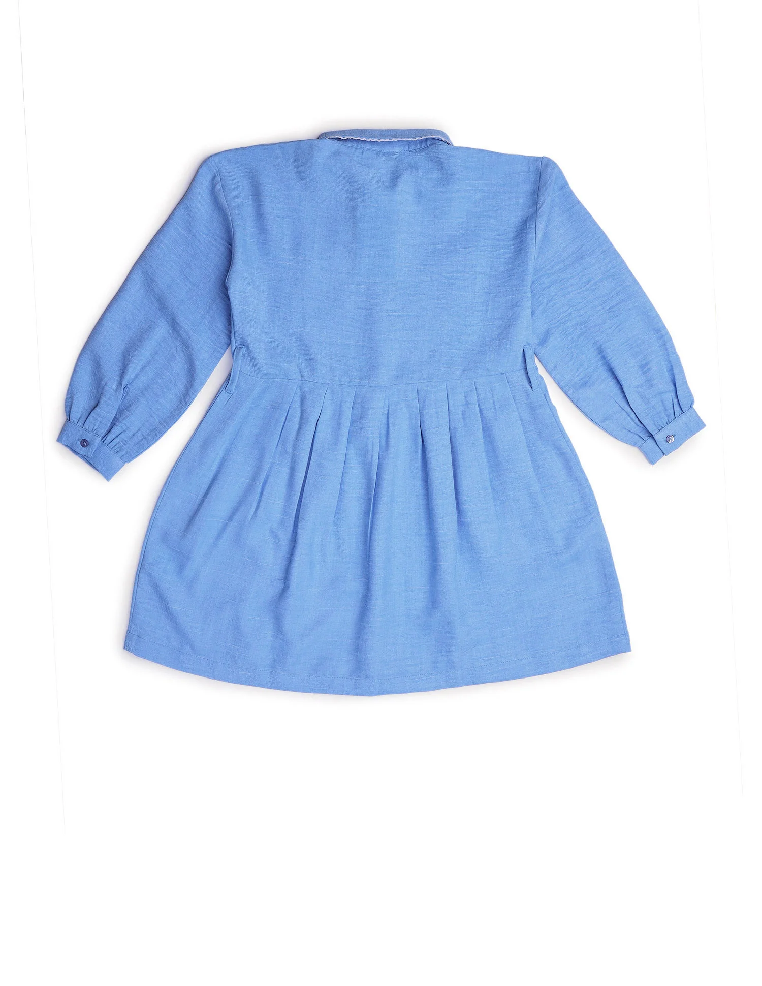 Girls Solid Shirt Dress - Image 9