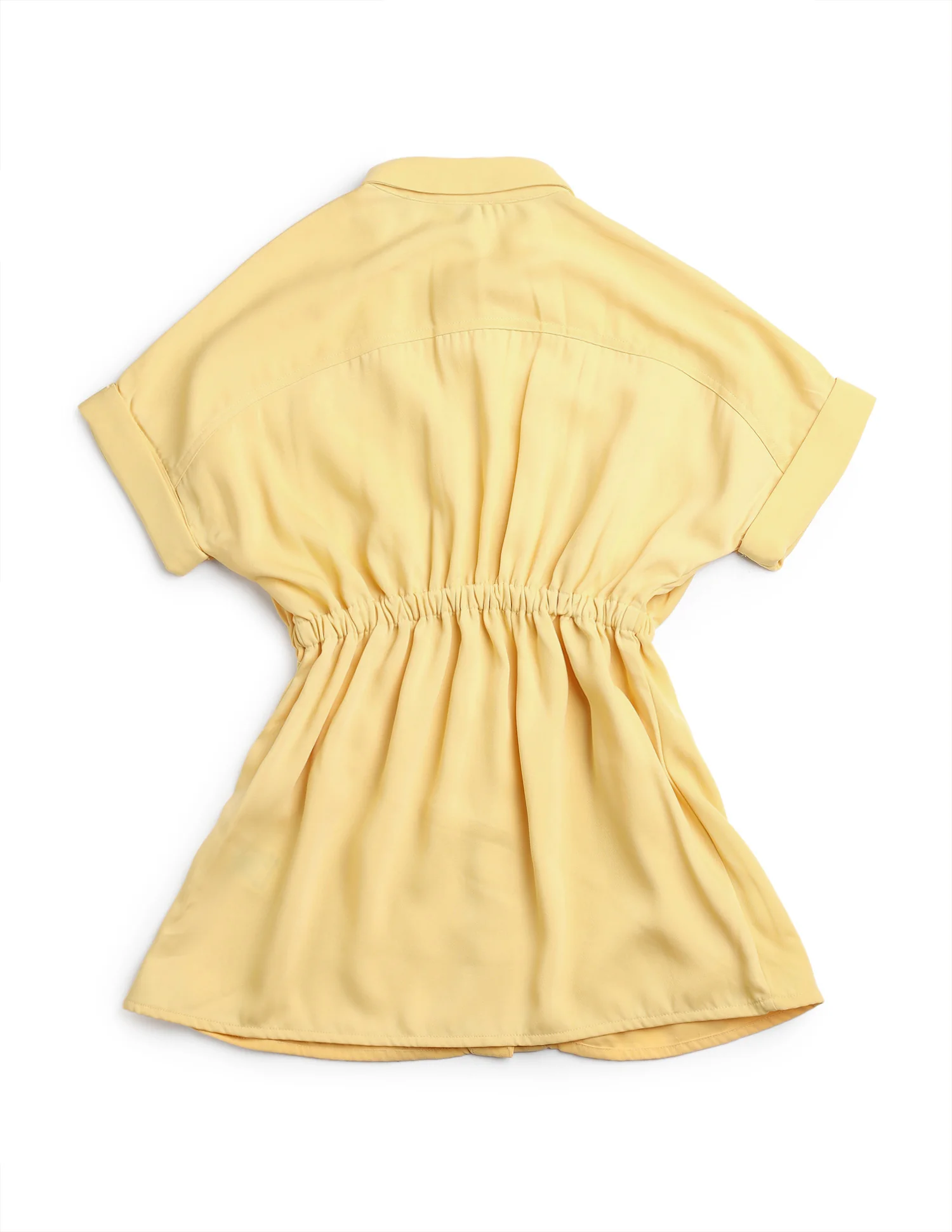 Girls Solid Shirt Dress - Image 9