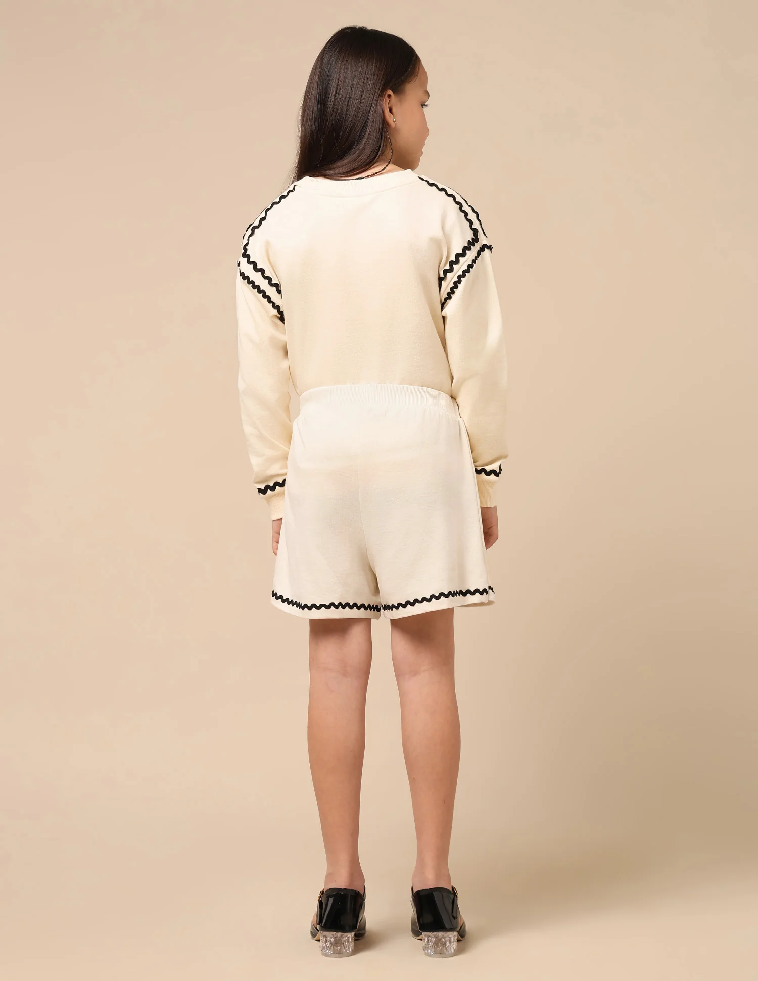 Girls Solid Straight Skort - Image 5