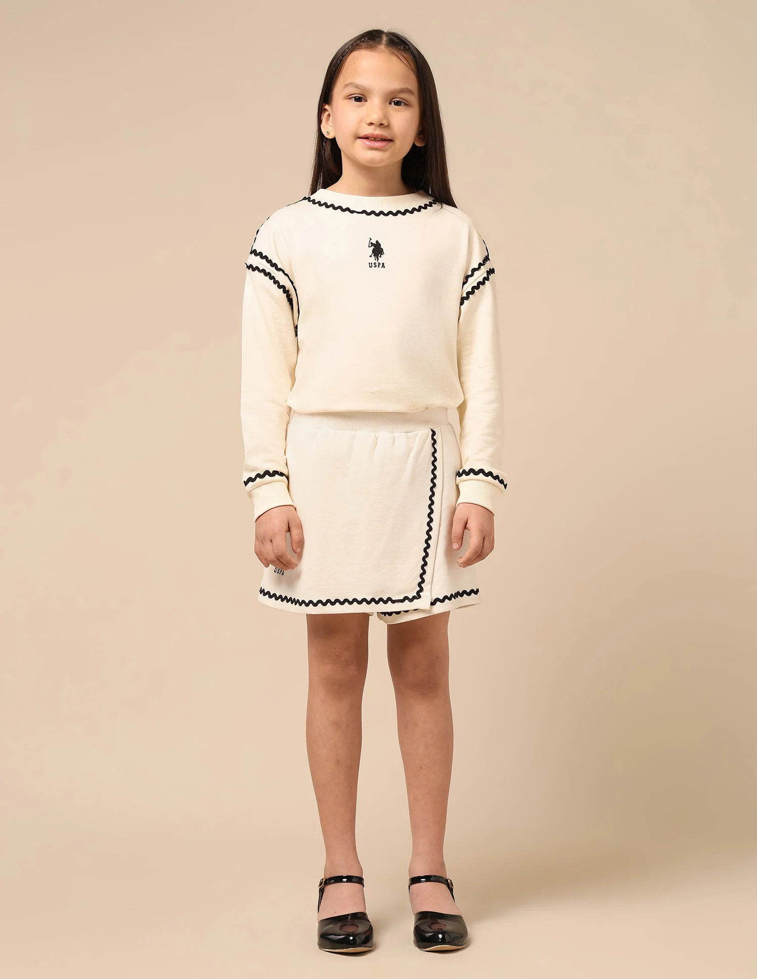 Girls Solid Straight Skort - Image 6