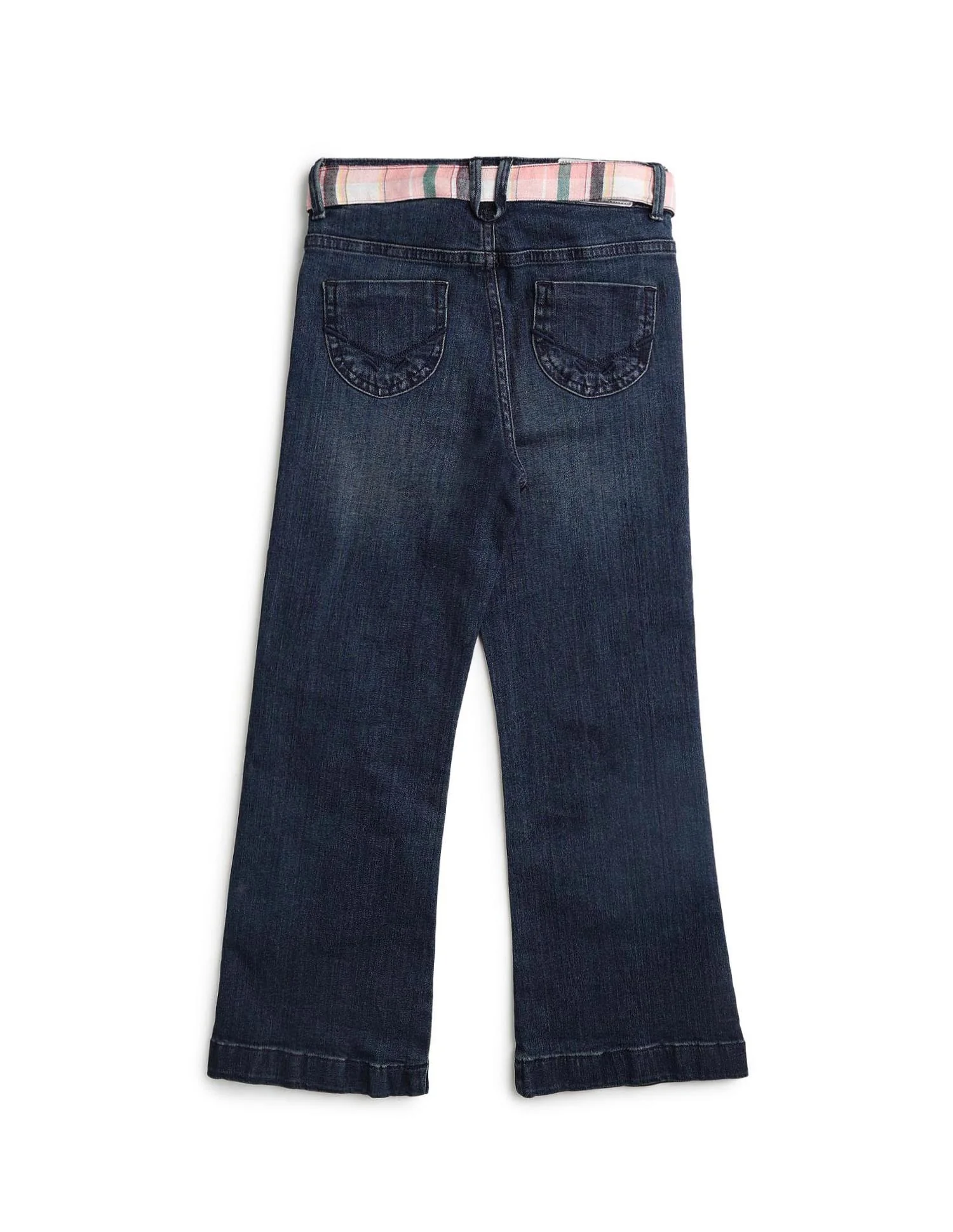 Girls Stone Washed Bootcut Jeans - Image 10