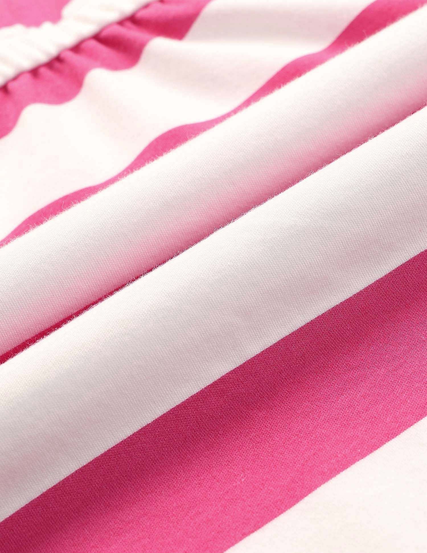 Girls Striped Fit And Flare Dress - Image 2