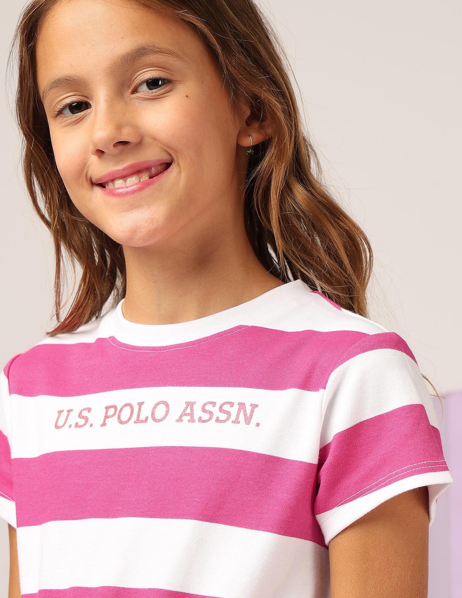 Girls Striped Fit And Flare Dress - Image 5