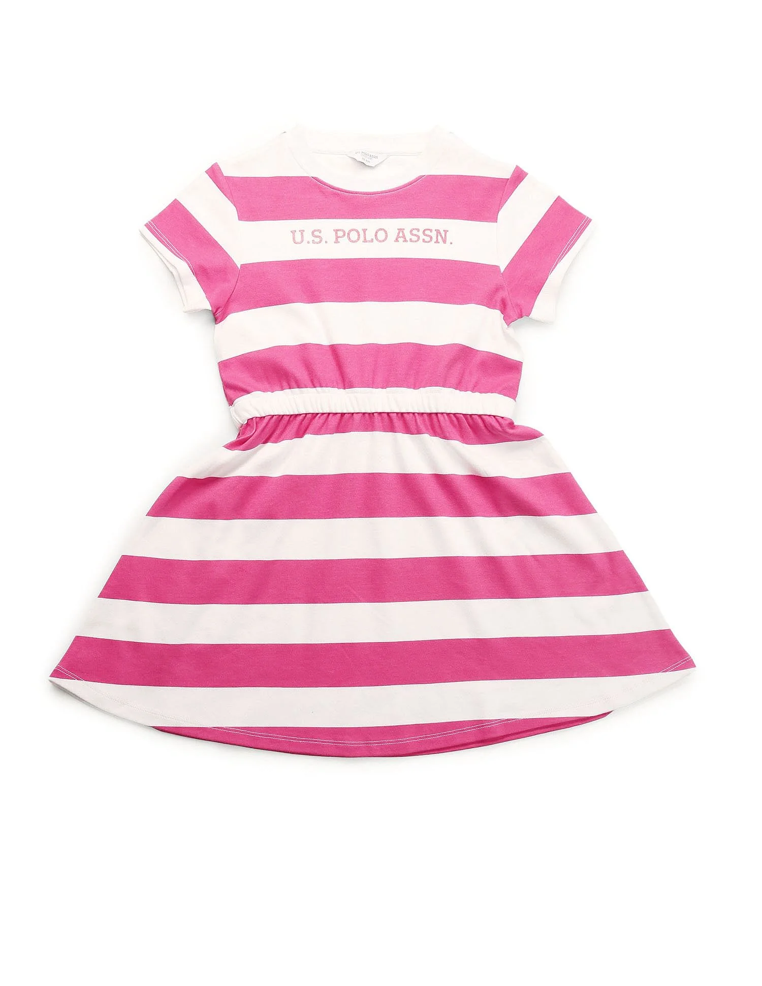 Girls Striped Fit And Flare Dress - Image 6