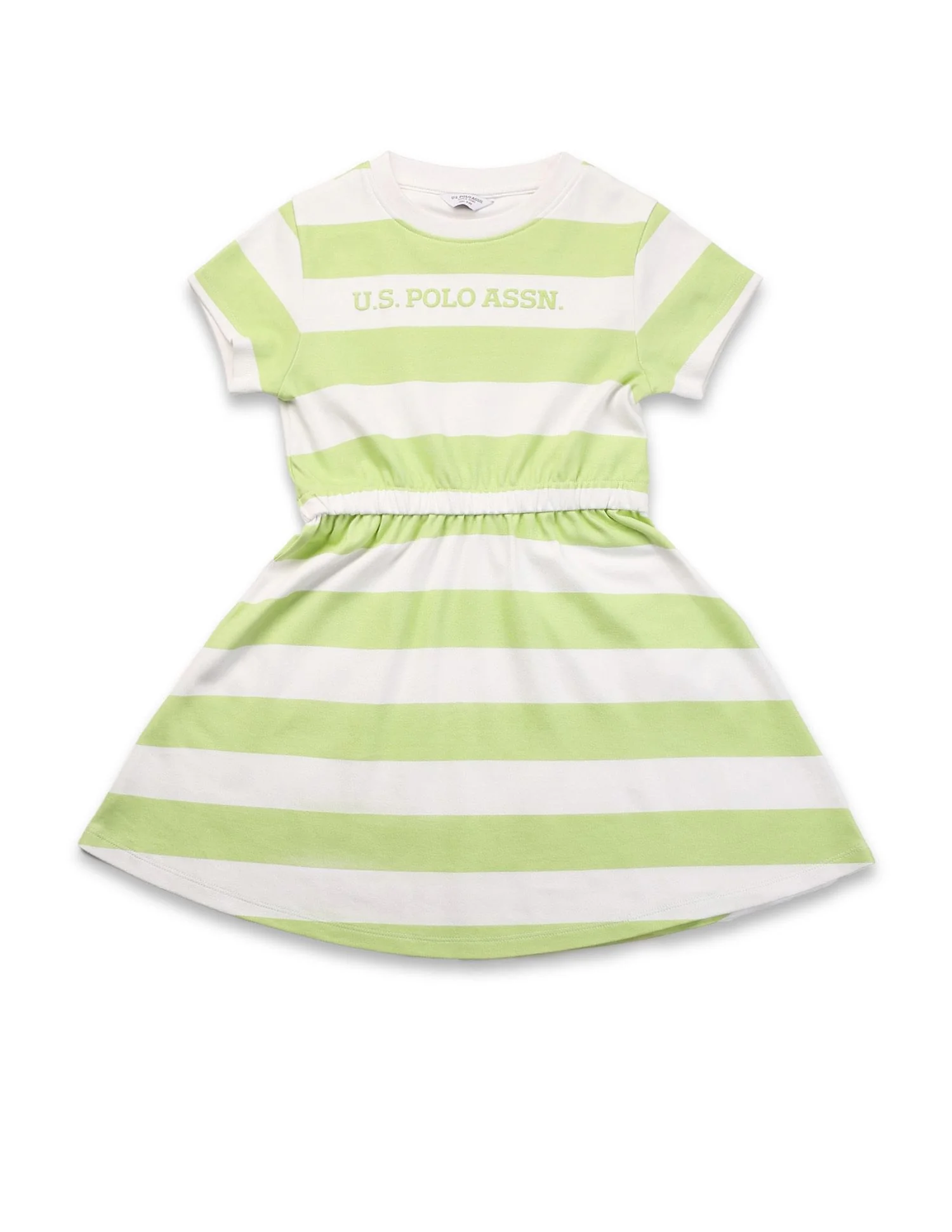 Girls Striped Fit And Flare Dress - Image 6
