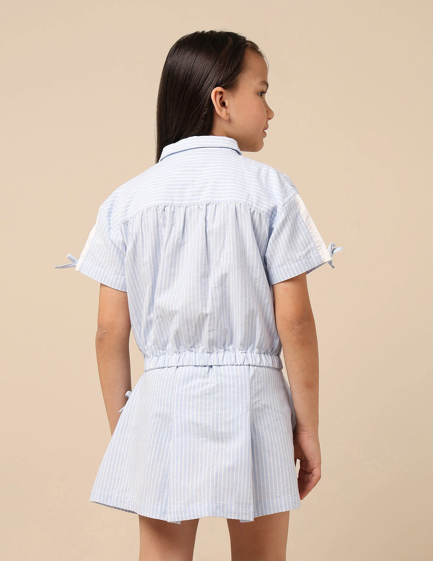 Girls Striped Regular Fit Top - Image 5
