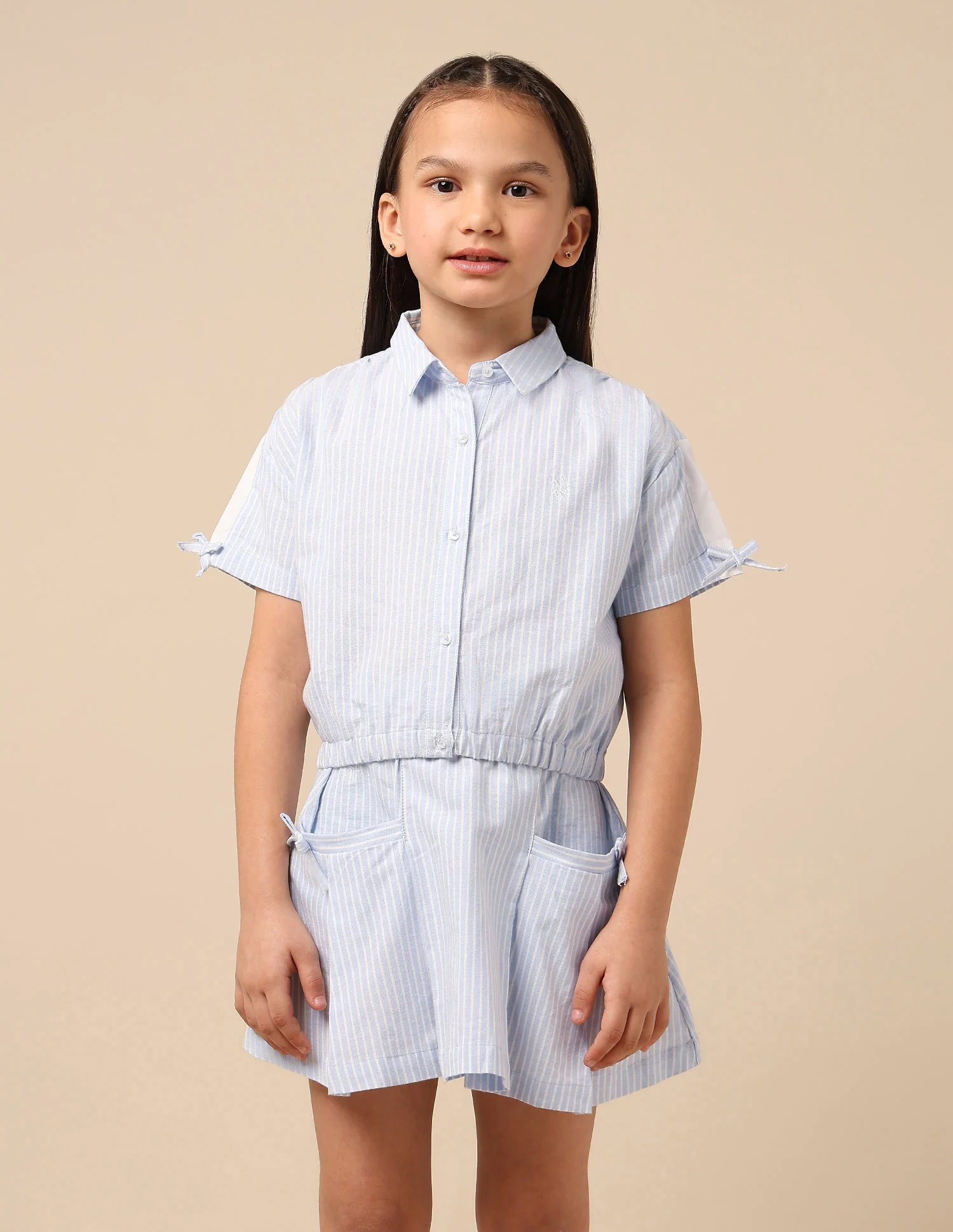 Girls Striped Regular Fit Top - Image 6