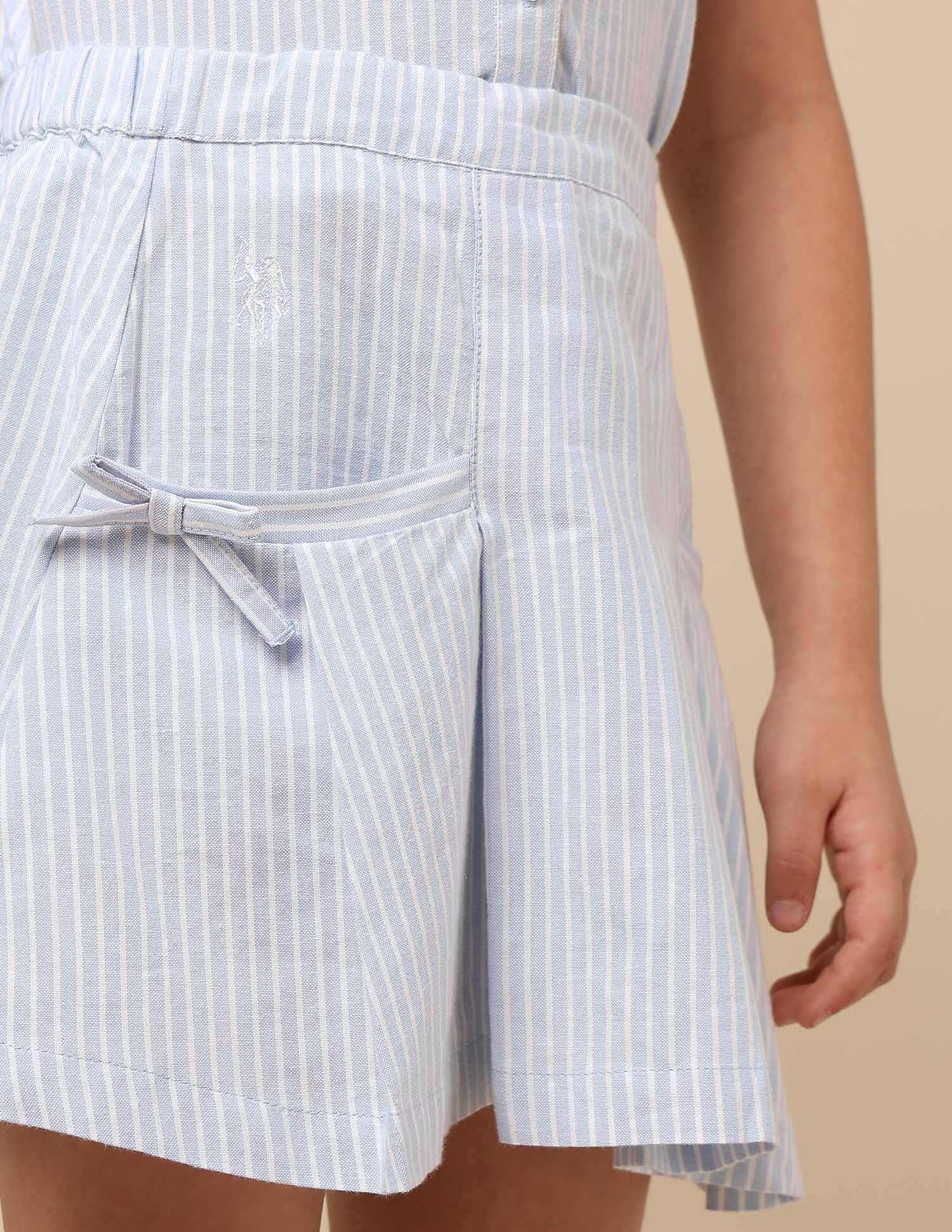 Girls Striped Skater Skirt - Image 7