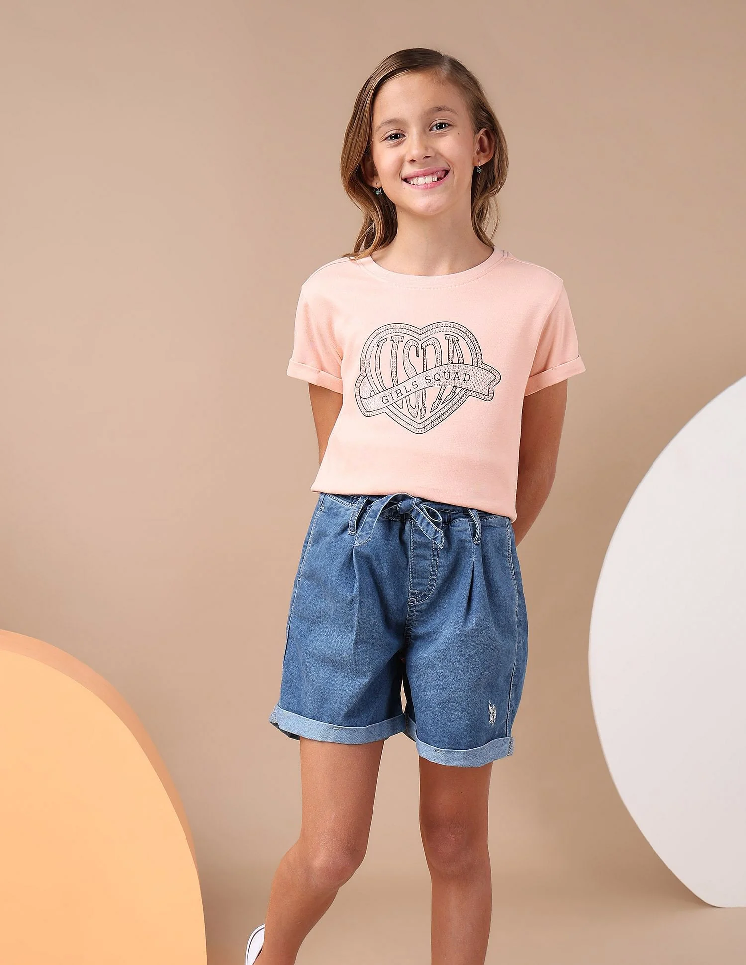 Girls Stud Detailed Relaxed Fit T-Shirt