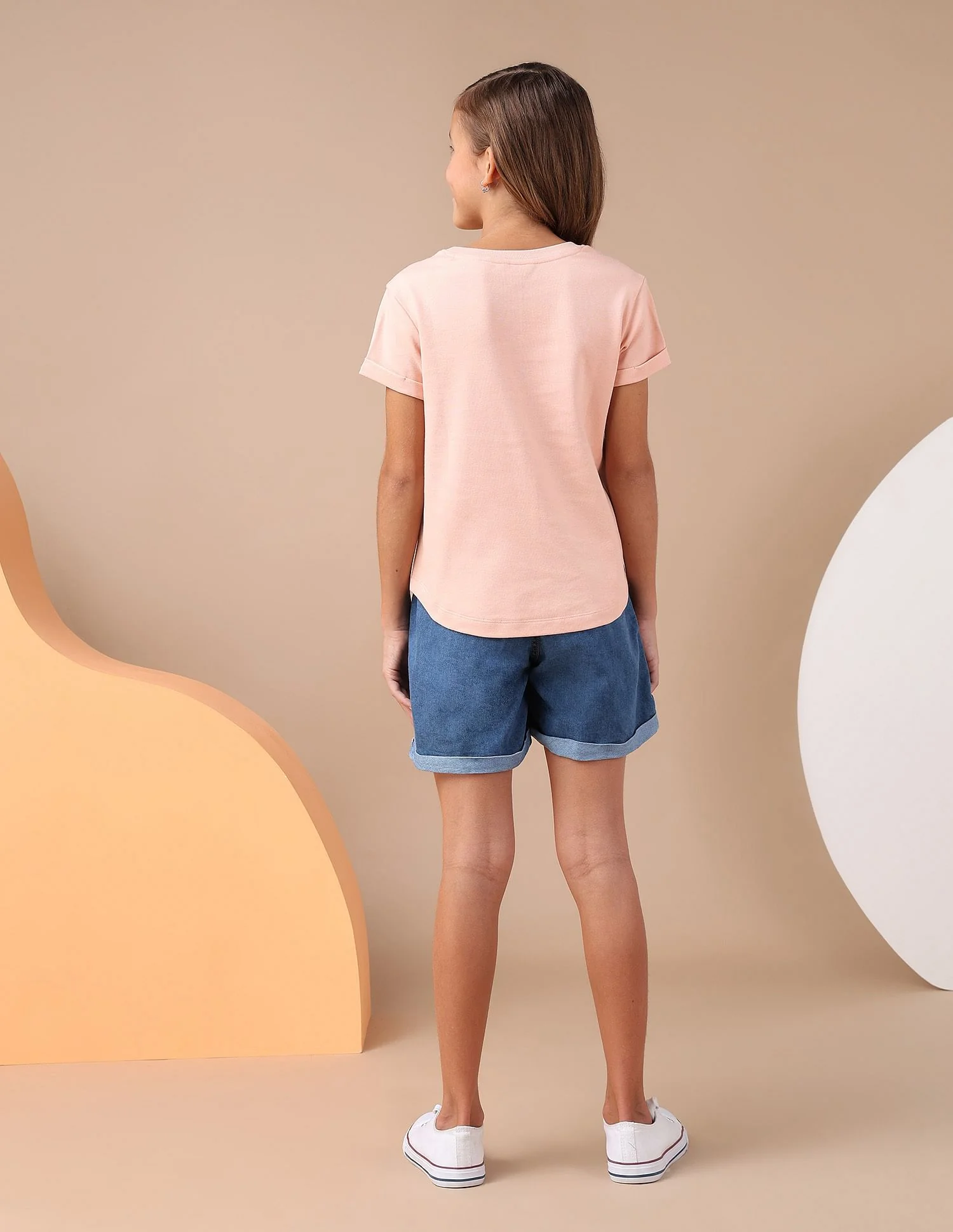 Girls Stud Detailed Relaxed Fit T-Shirt - Image 4