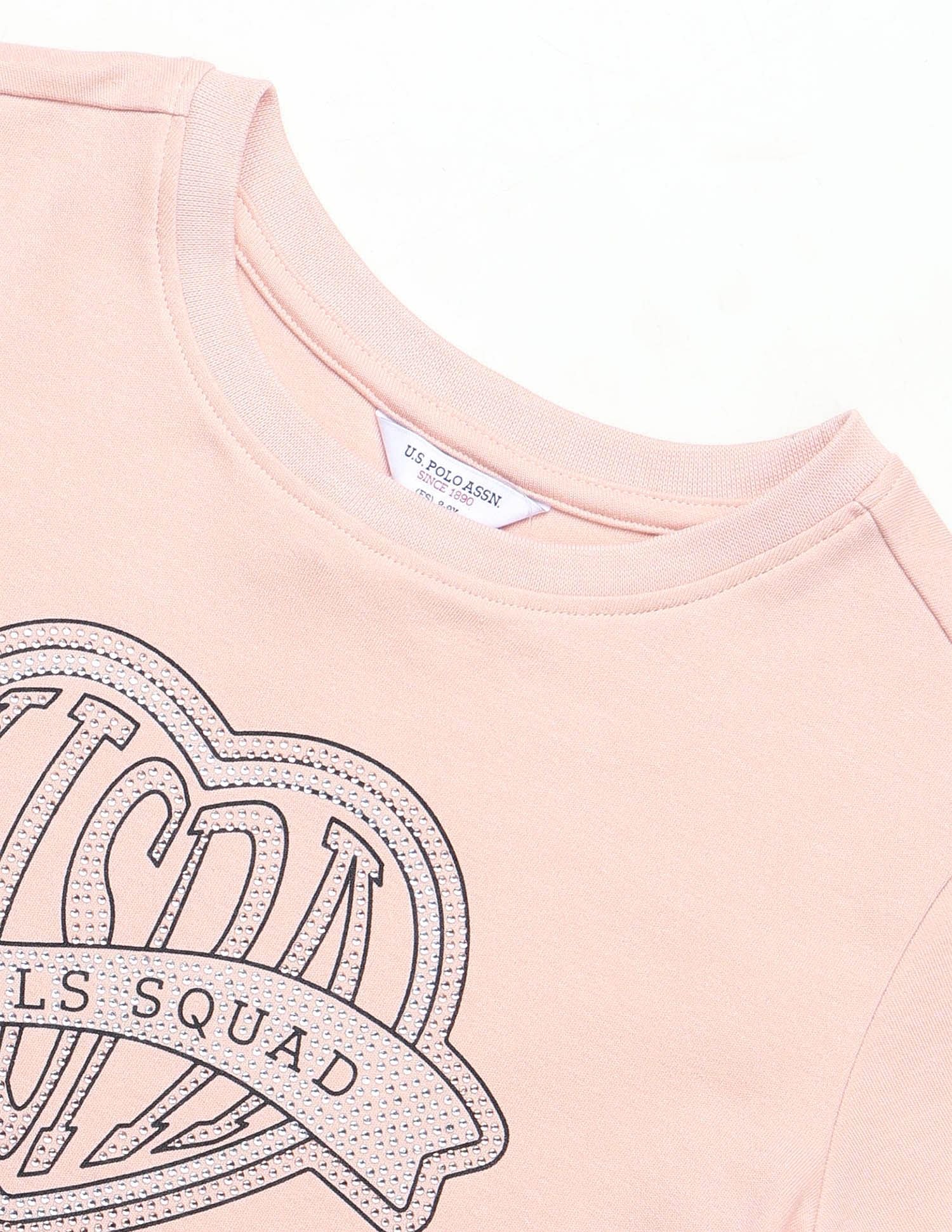 Girls Stud Detailed Relaxed Fit T-Shirt - Image 8