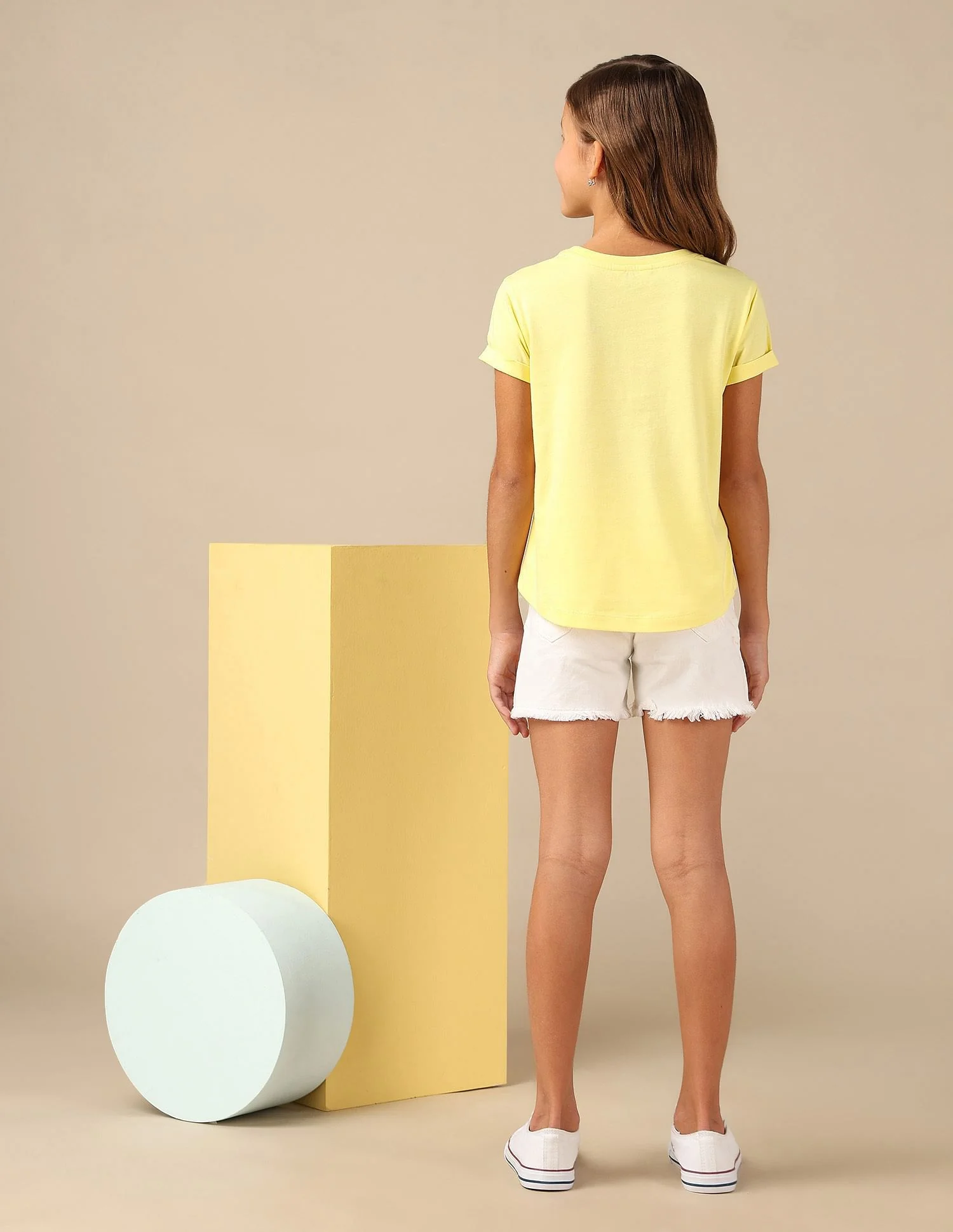 Girls Stud Detailed Relaxed Fit T-Shirt - Image 3