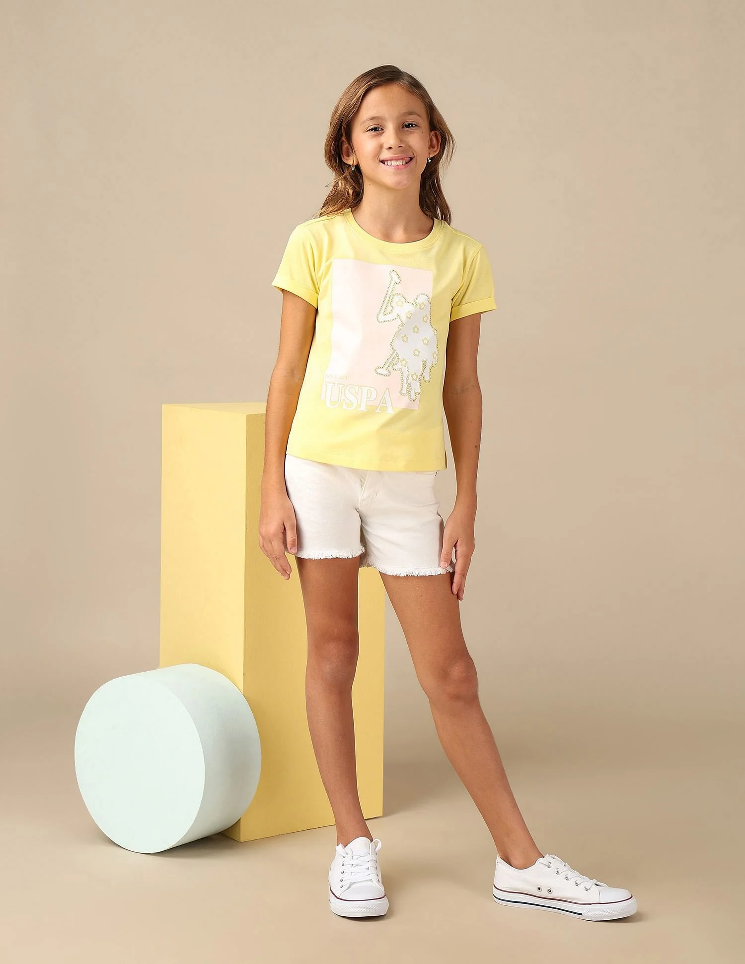 Girls Stud Detailed Relaxed Fit T-Shirt - Image 4