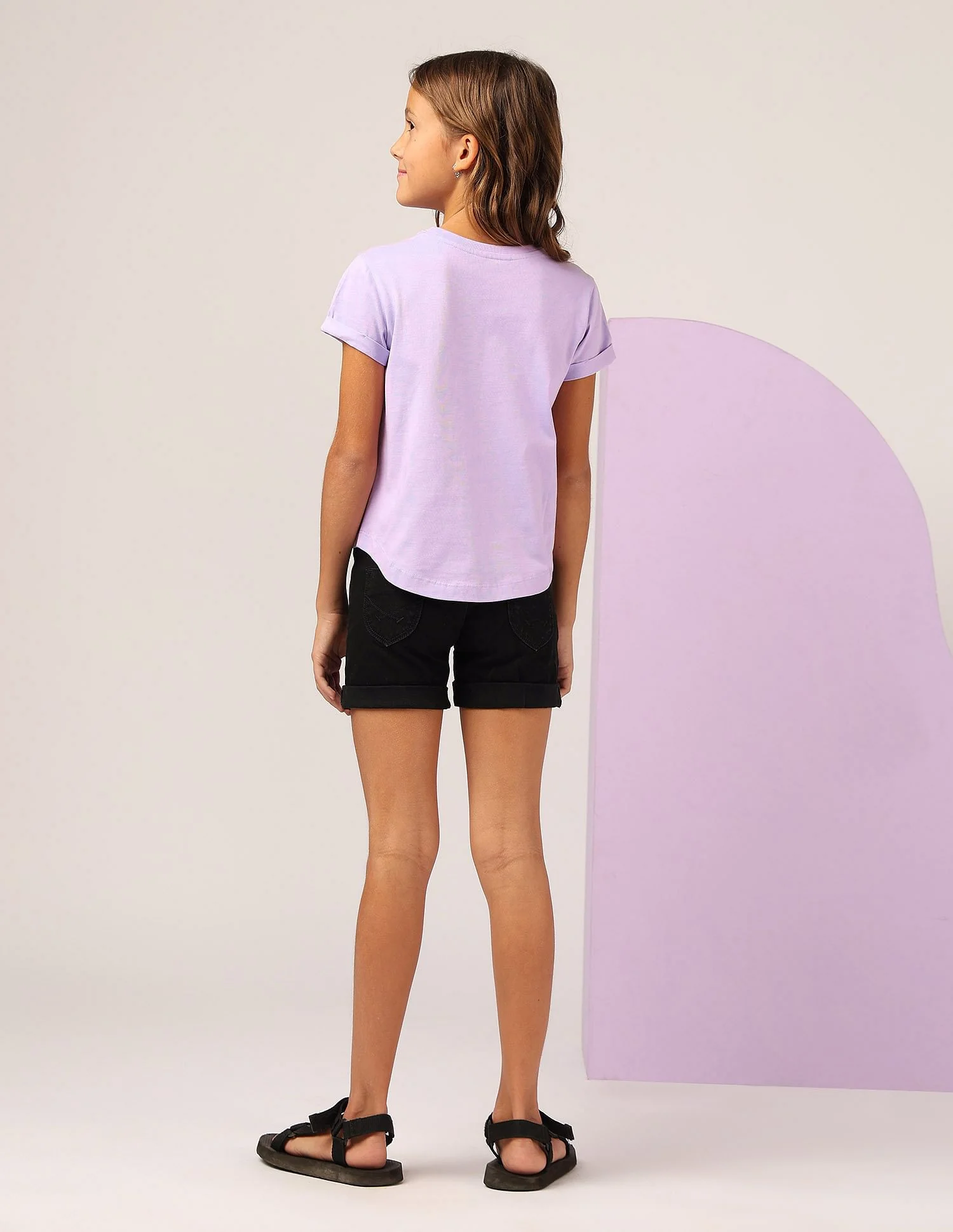 Girls Stud Detailed Relaxed Fit T-Shirt - Image 4