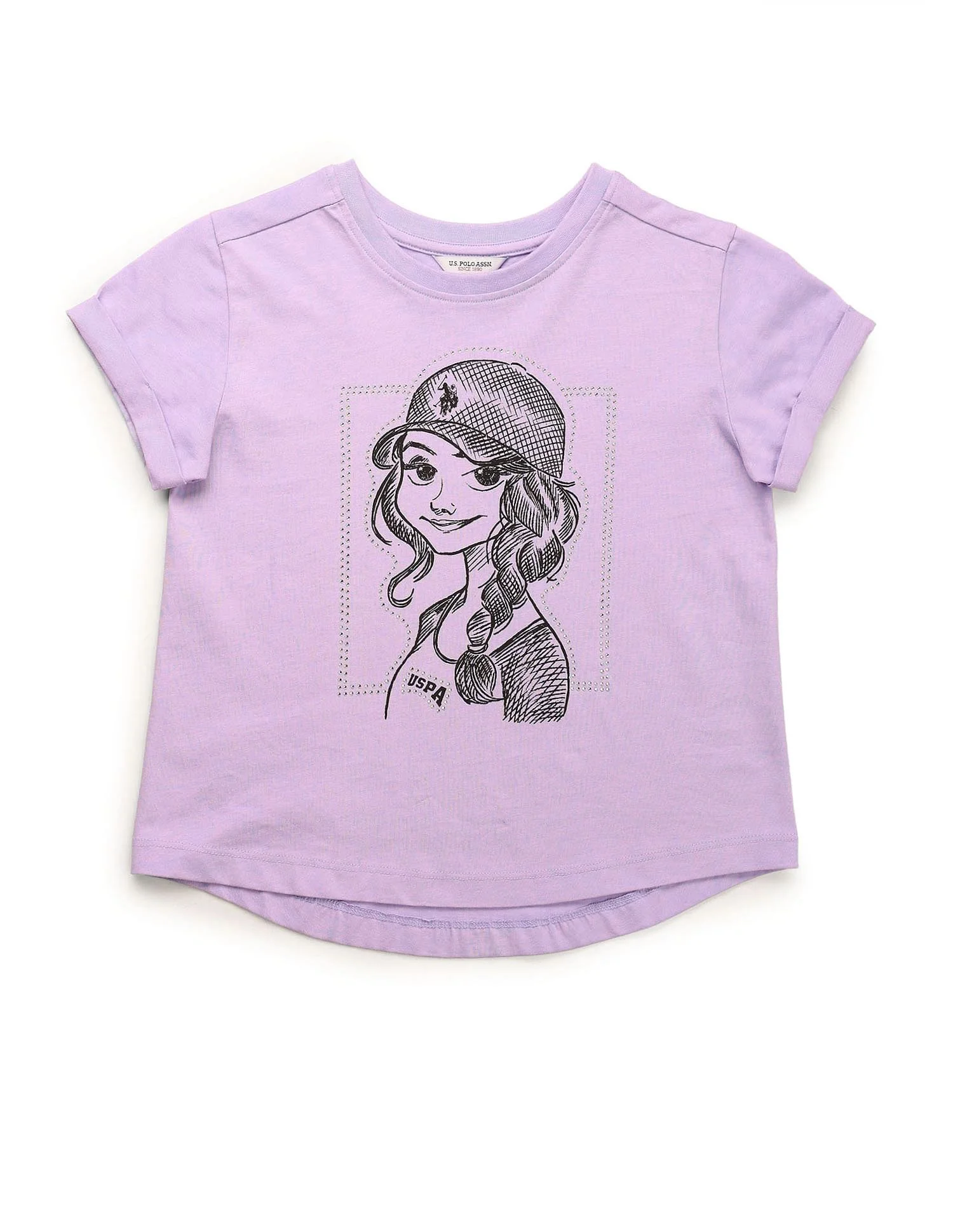 Girls Stud Detailed Relaxed Fit T-Shirt - Image 6