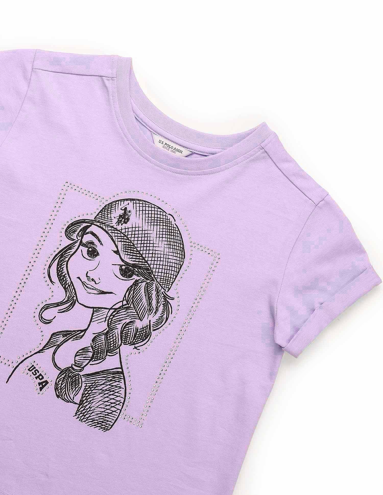 Girls Stud Detailed Relaxed Fit T-Shirt - Image 8