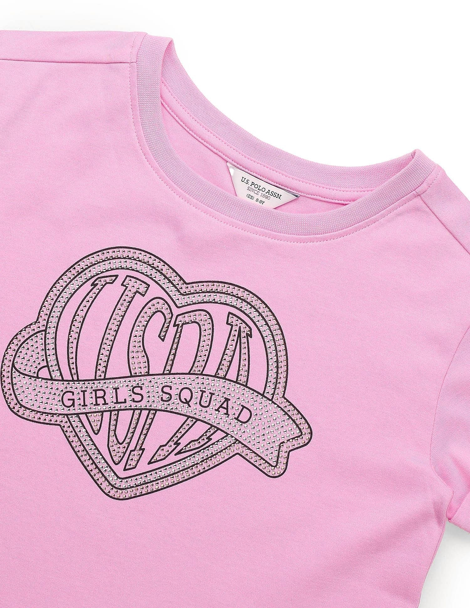 Girls Stud Detailed Relaxed Fit T-Shirt - Image 8