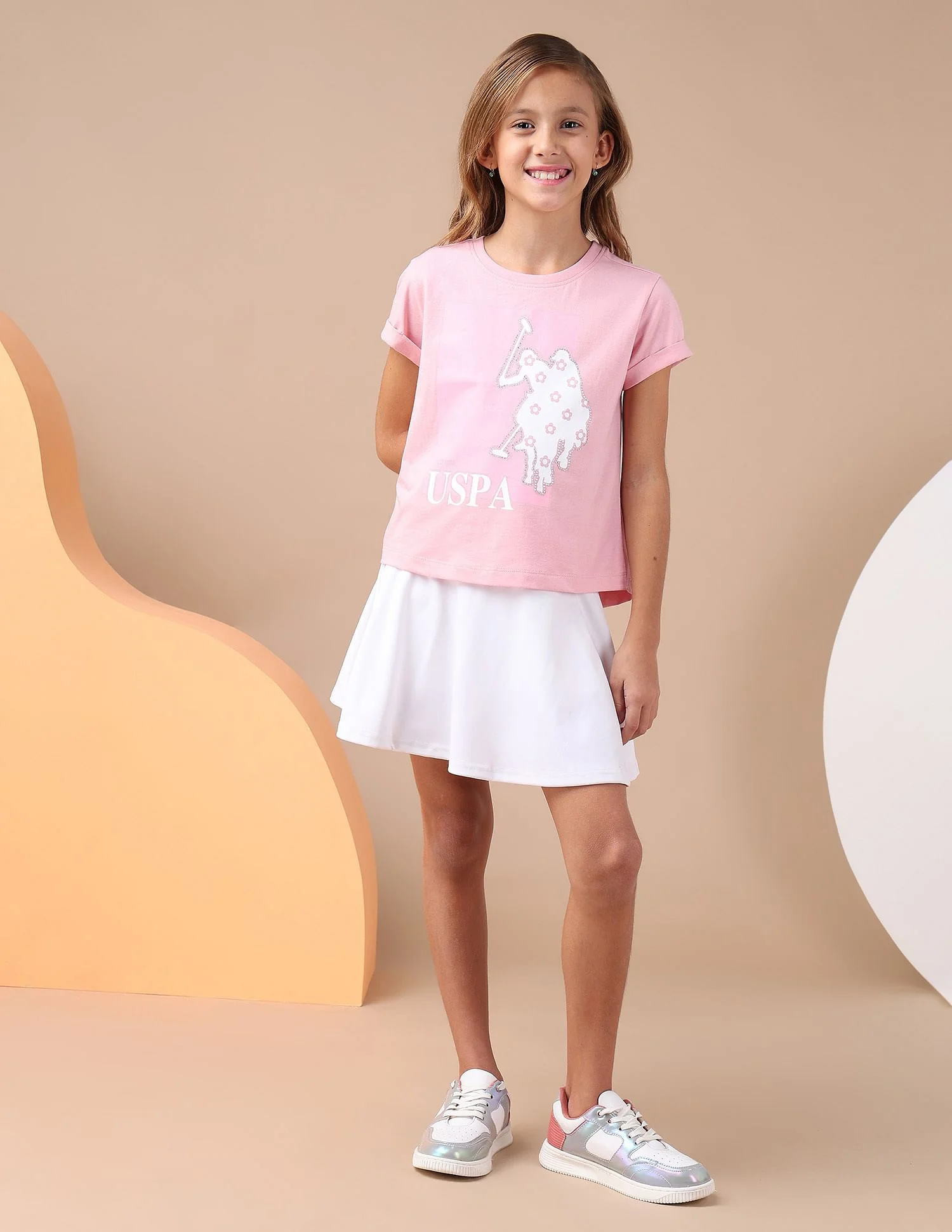 Girls Stud Detailed Relaxed Fit T-Shirt - Image 3