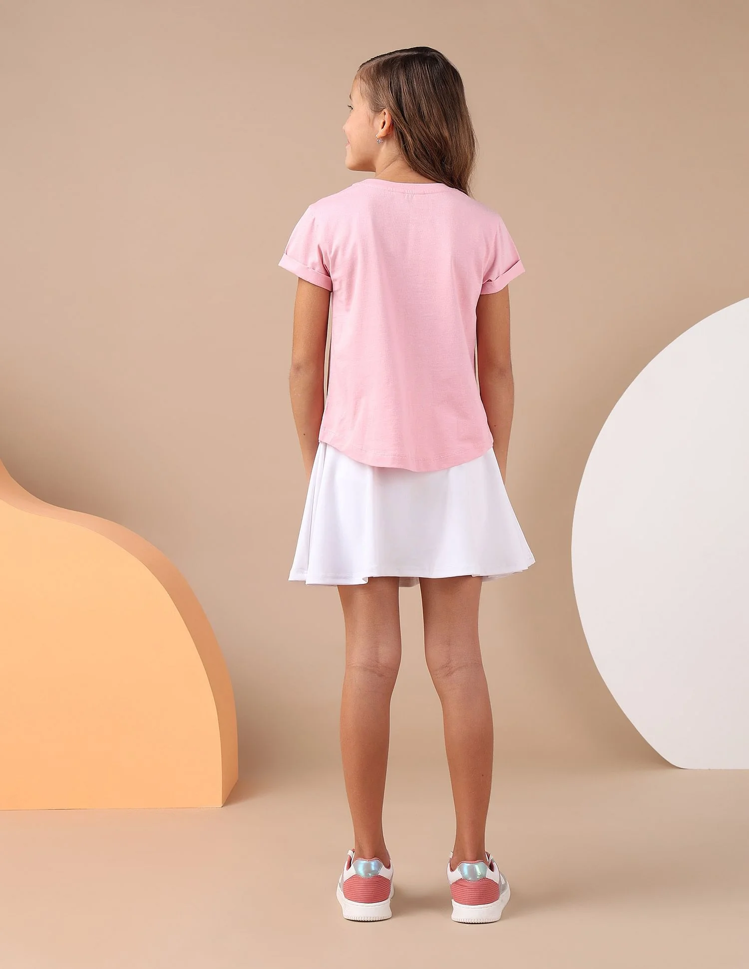 Girls Stud Detailed Relaxed Fit T-Shirt - Image 4