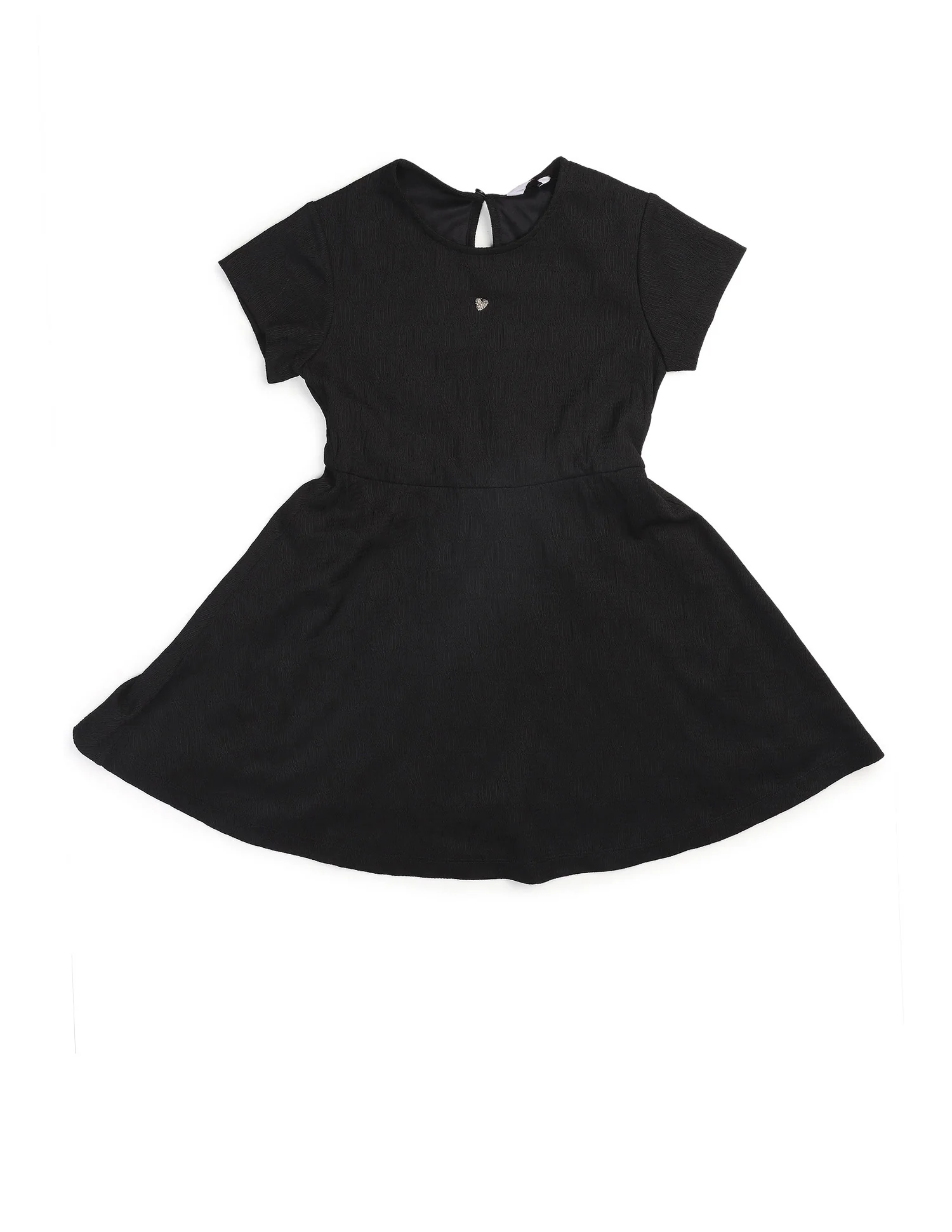 Girls Textured A-Line Dress - Image 9