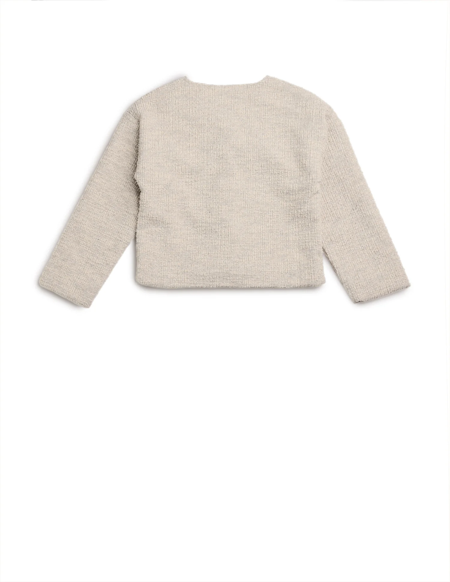 Girls Textured Boxy Fit Jacket - Image 9