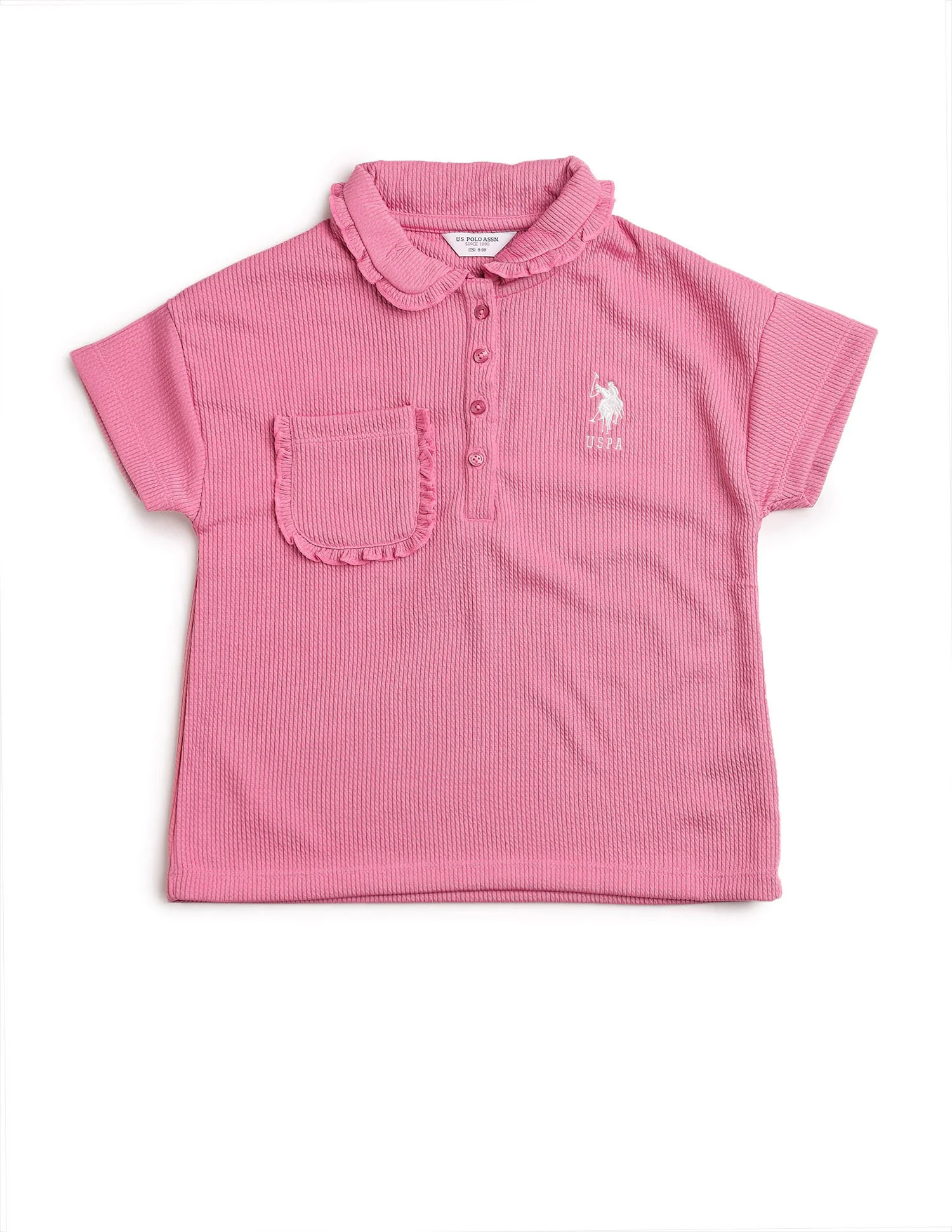 Girls Textured Boxy Fit Top - Image 8