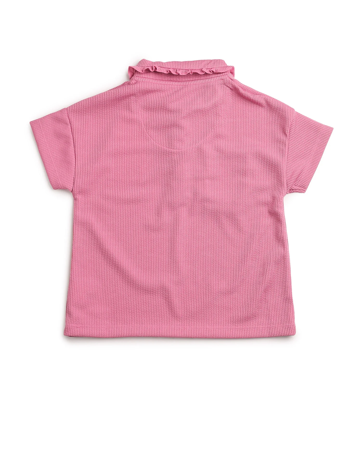 Girls Textured Boxy Fit Top - Image 9
