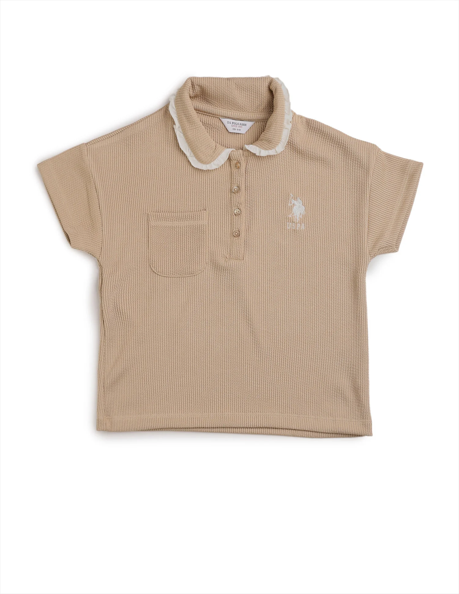 Girls Textured Boxy Fit Top - Image 8
