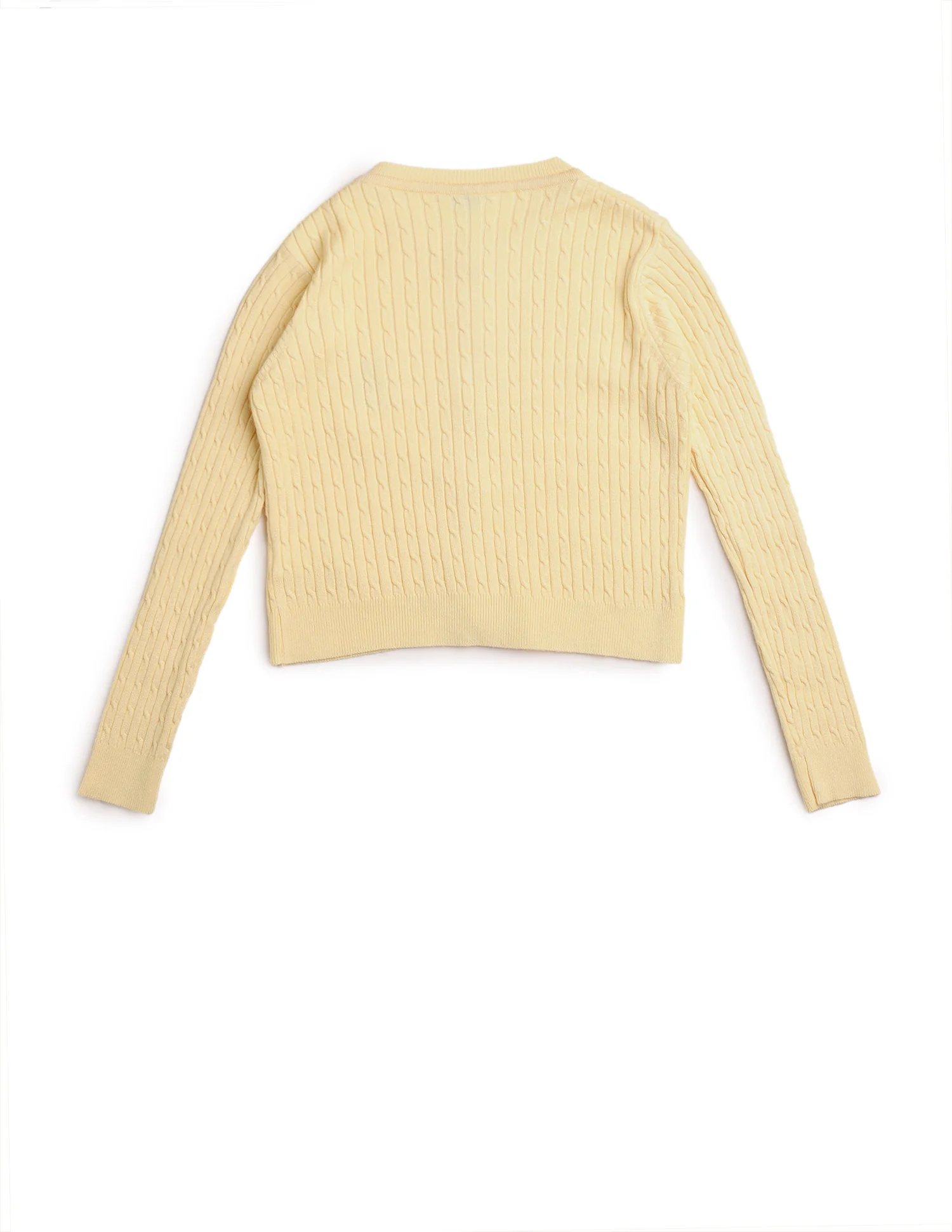 Girls Textured Regular Fit Sweater - Image 9