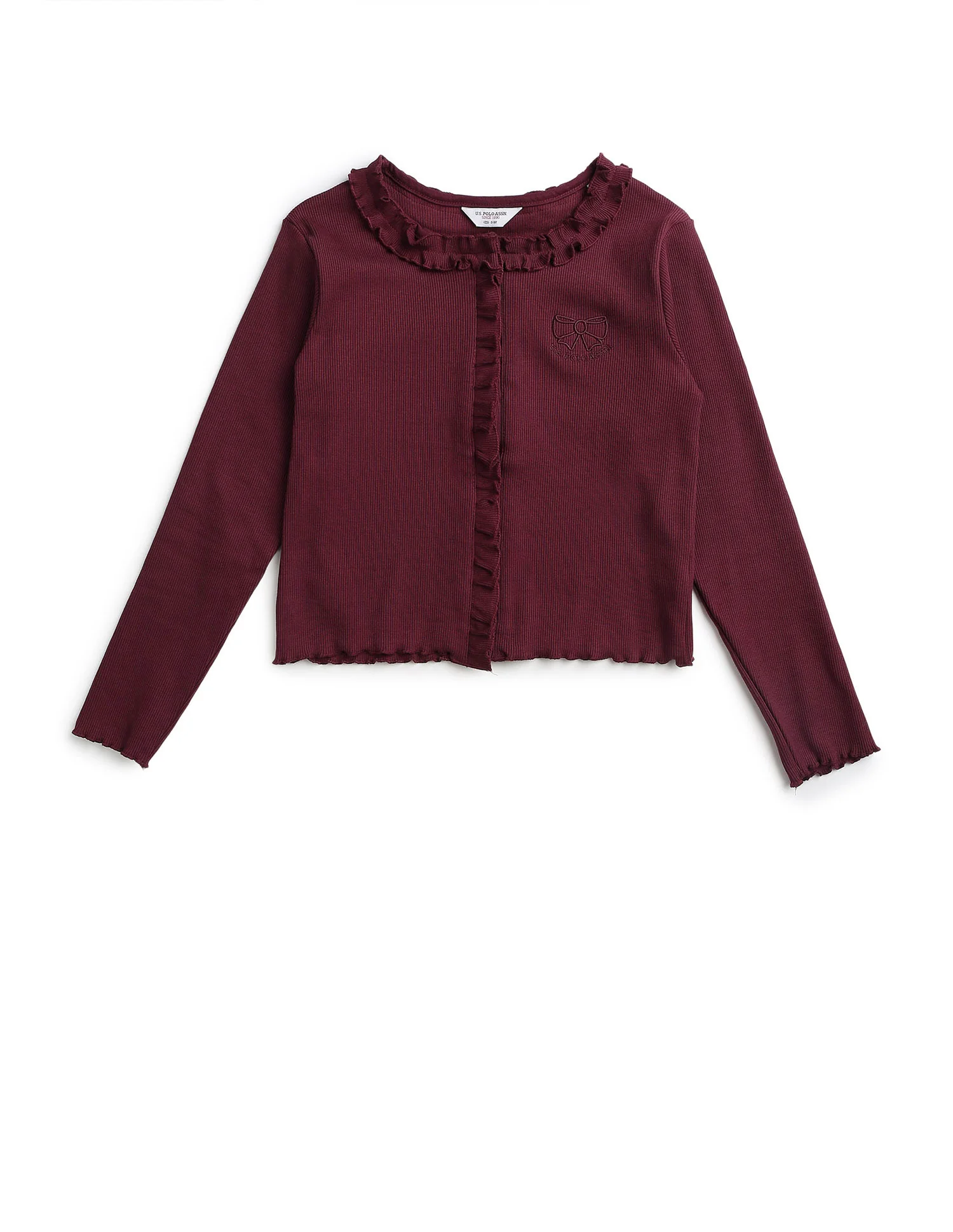 Girls Textured Slim Fit Top - Image 8