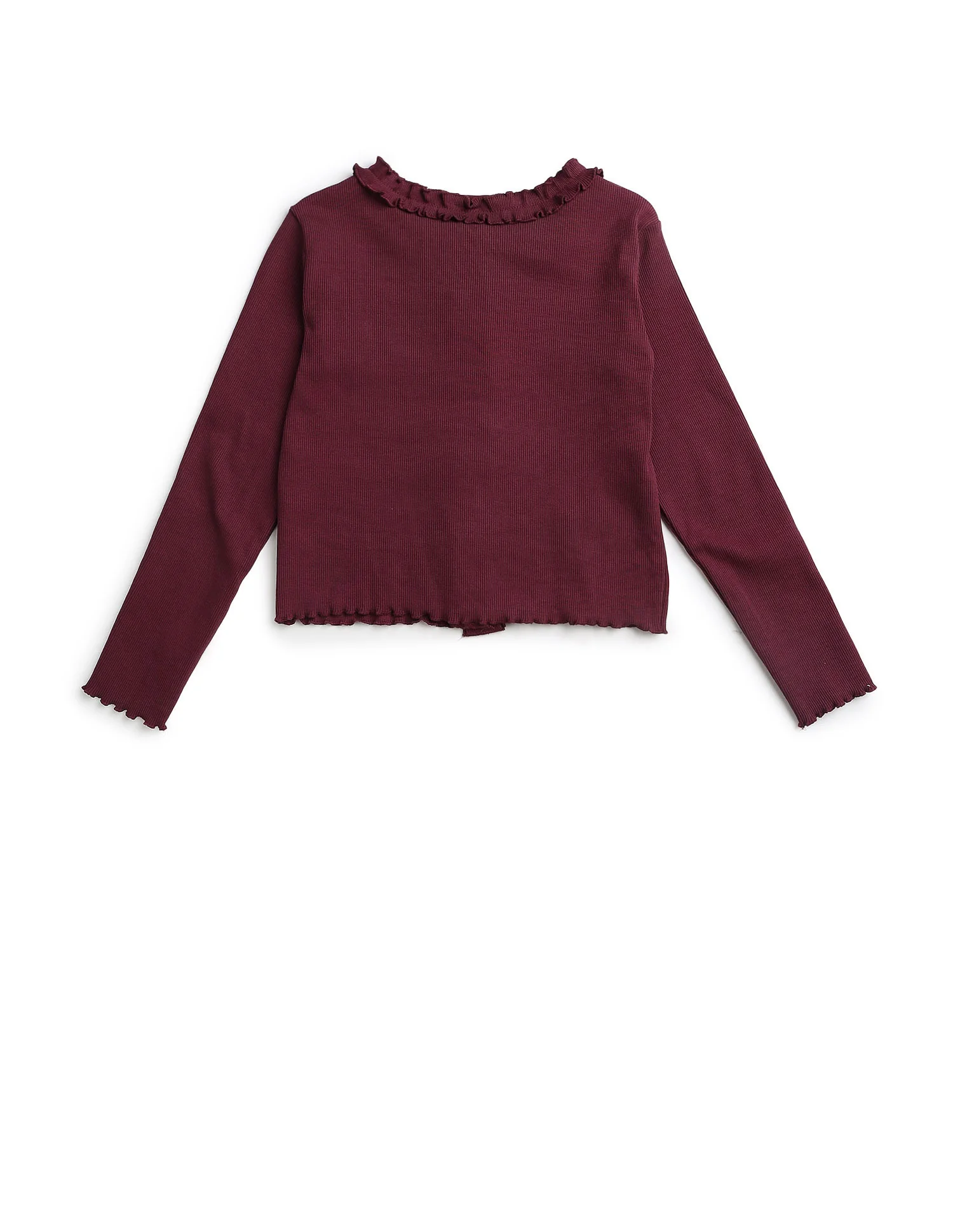 Girls Textured Slim Fit Top - Image 9