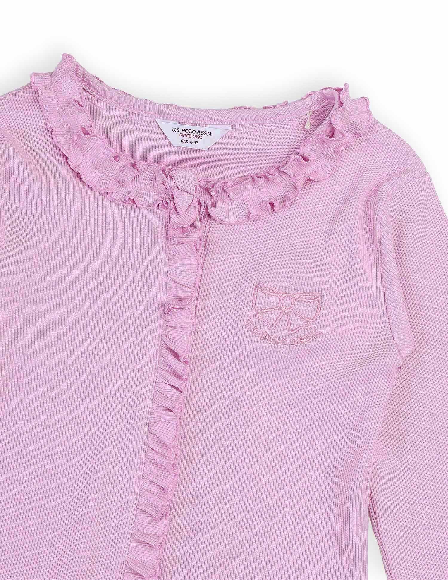 Girls Textured Slim Fit Top - Image 10