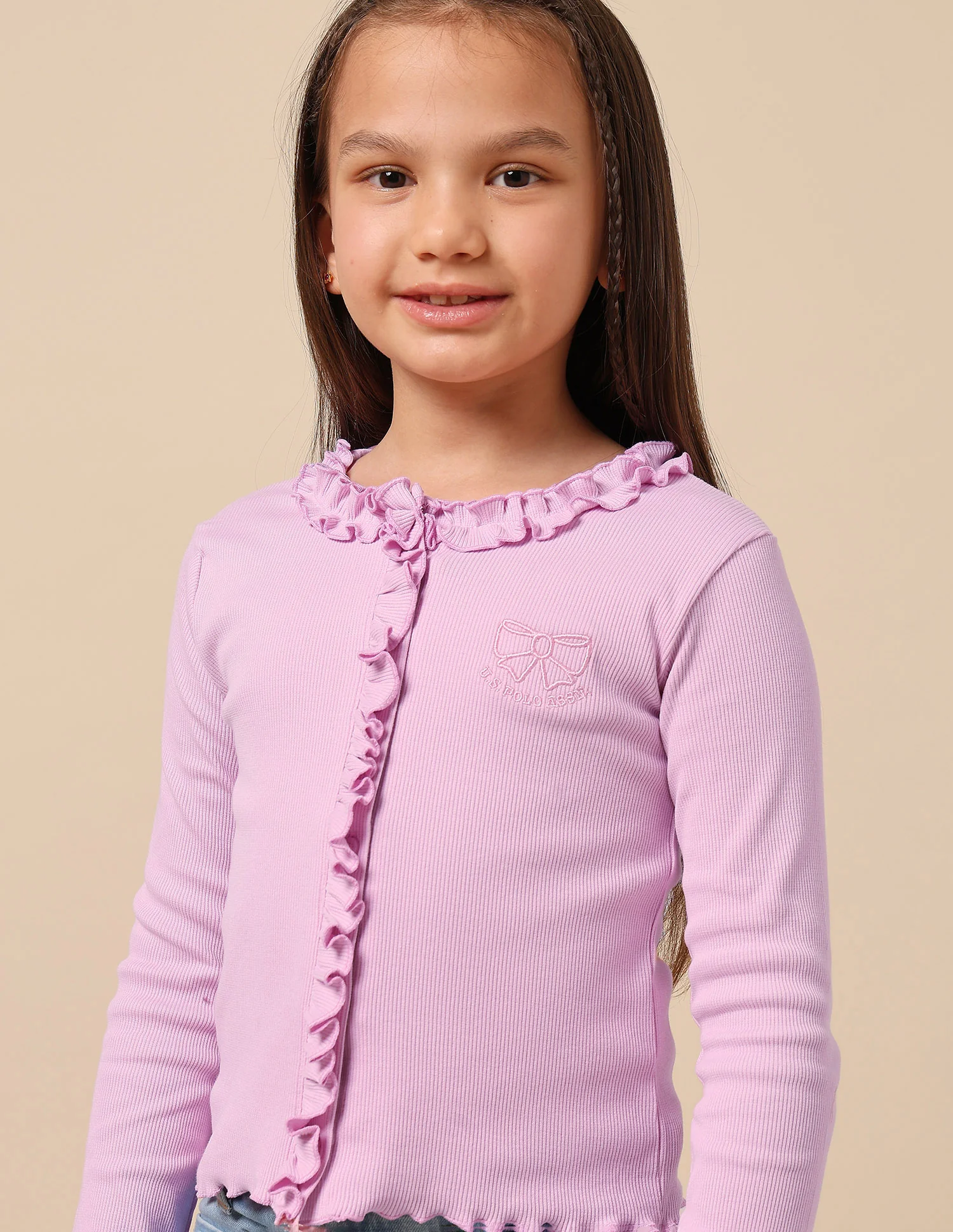 Girls Textured Slim Fit Top - Image 7