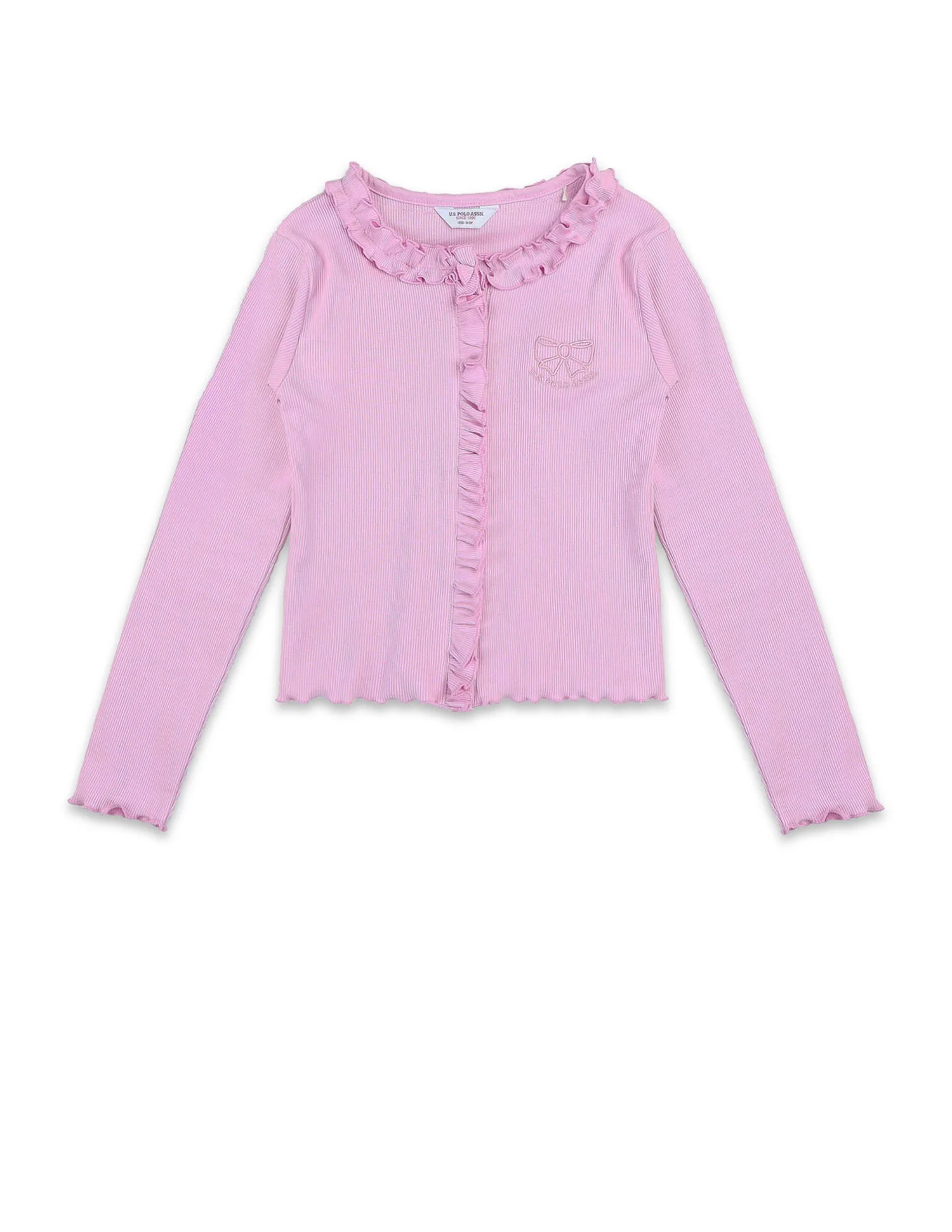 Girls Textured Slim Fit Top - Image 8