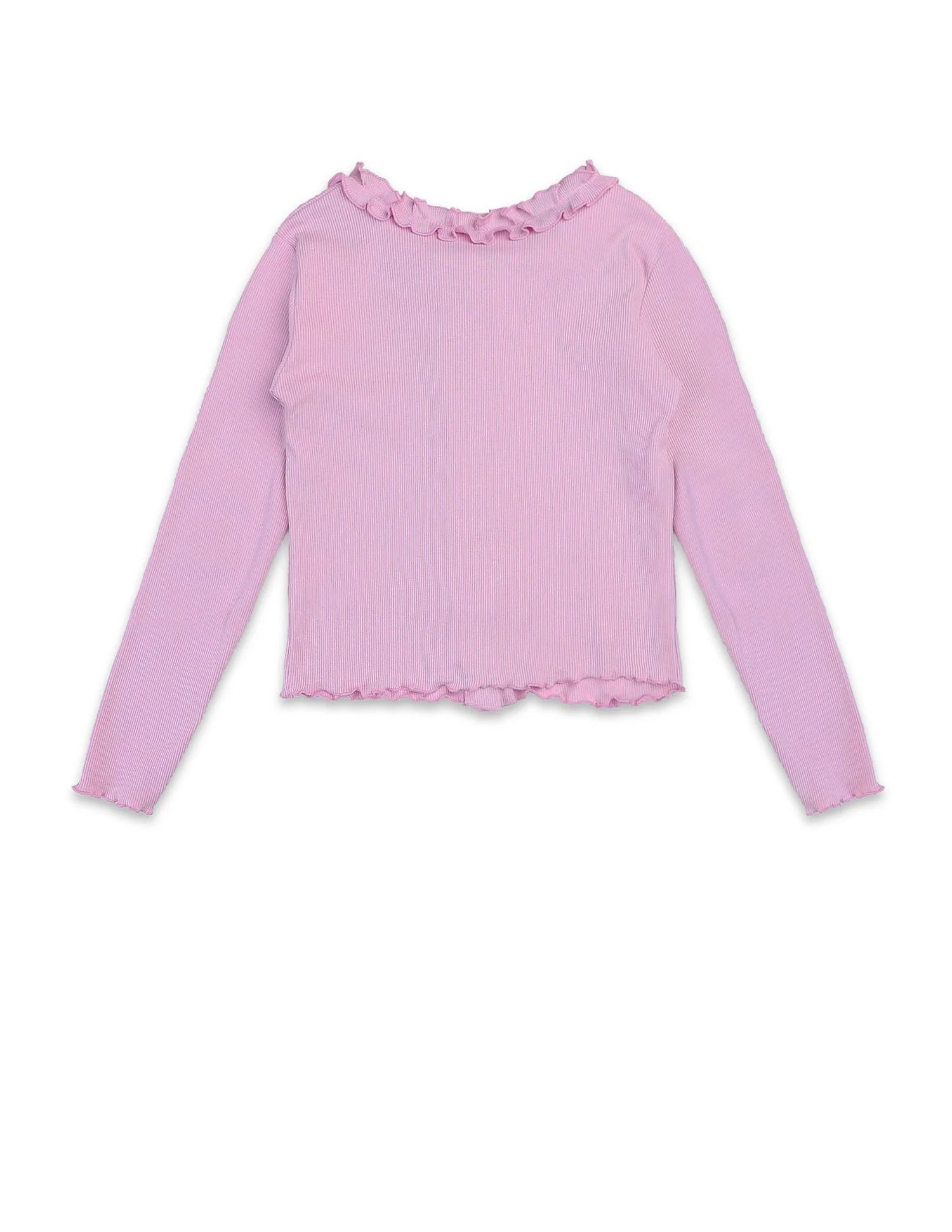 Girls Textured Slim Fit Top - Image 9