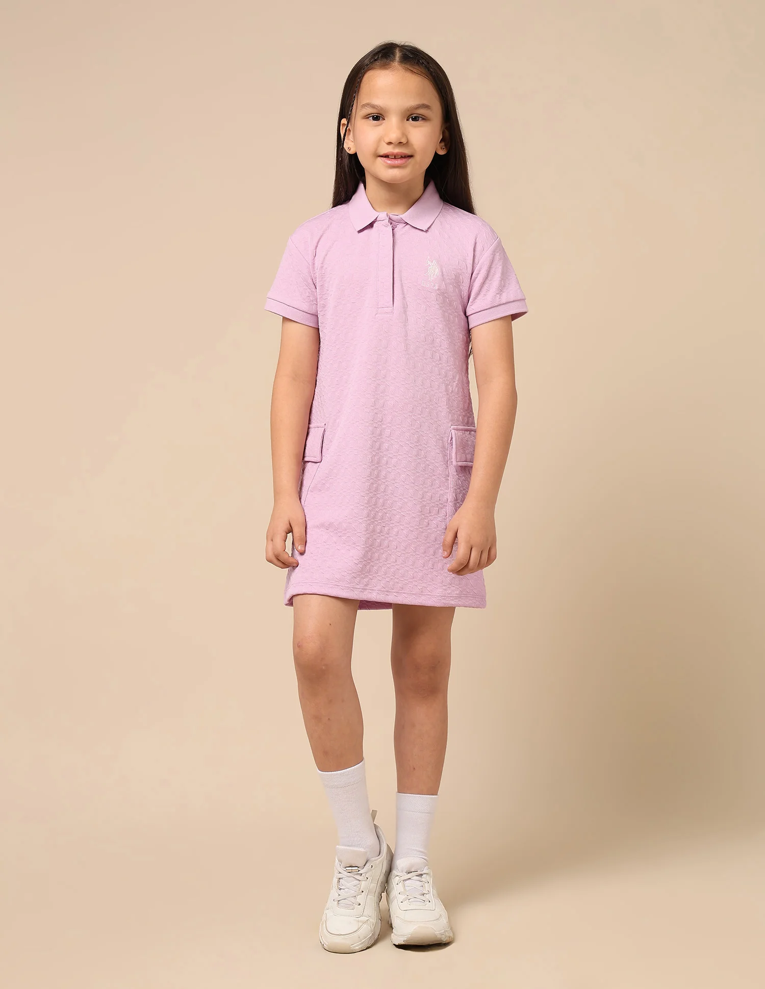 Girls Textured T-Shirt Dress - Image 6