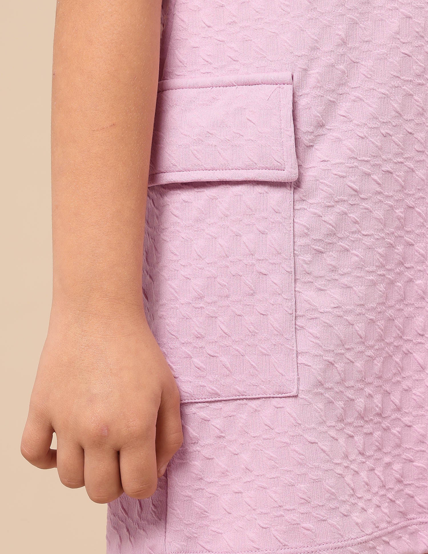 Girls Textured T-Shirt Dress - Image 8
