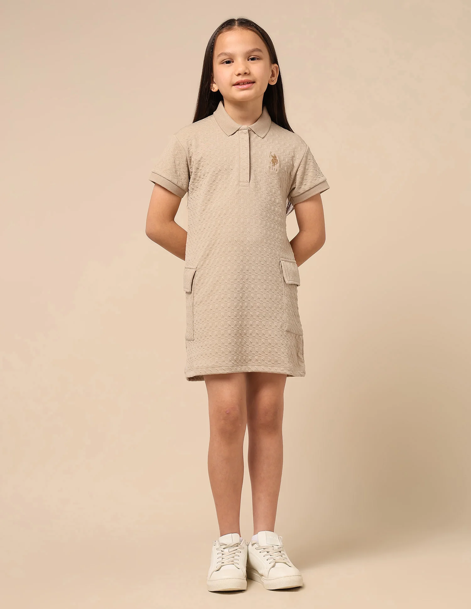 Girls Textured T-Shirt Dress - Image 6